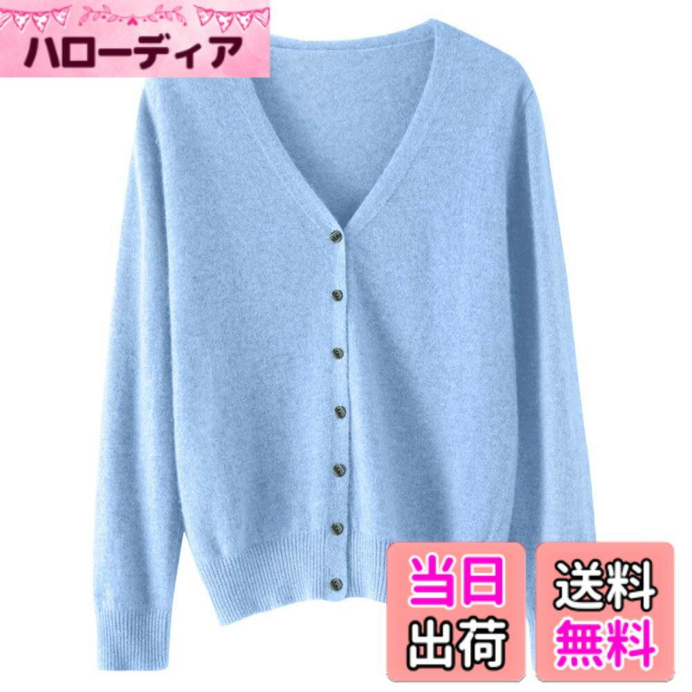 【送料無料】[ANGJ] カーディガン レディース Vネック ニット カシミヤタッチ 前開...