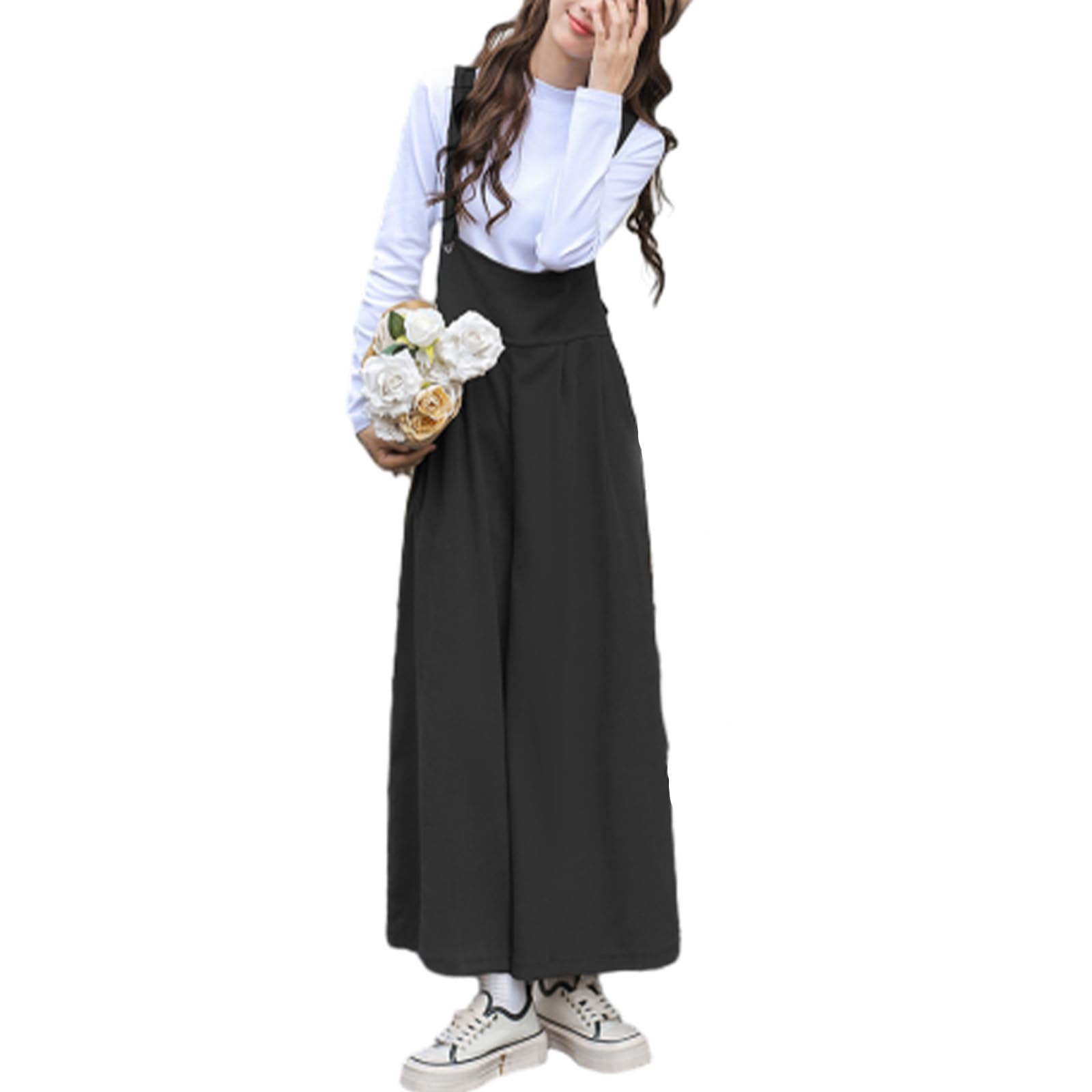 【送料無料】[Boretipseo] サロペット レディース オールインワン サスペンダーズボン ワイドパンツ 長..