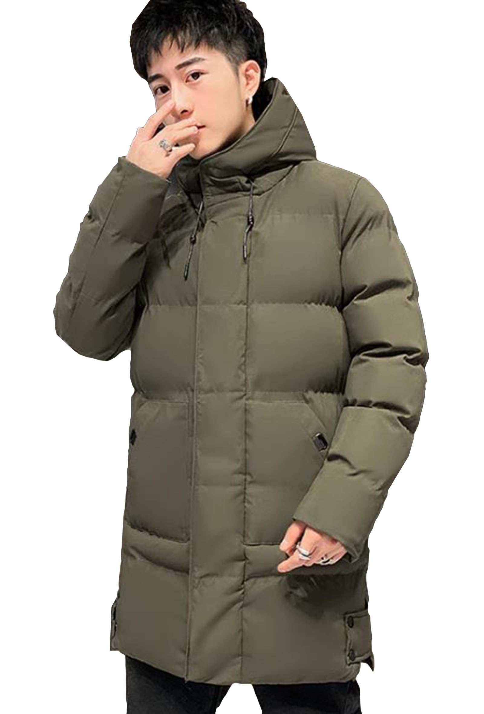 【送料無料】[MMTYRM] ダウンジャケット メンズ 冬服 フード付き 中綿コート 厚手 大きいサイズ ダウン..