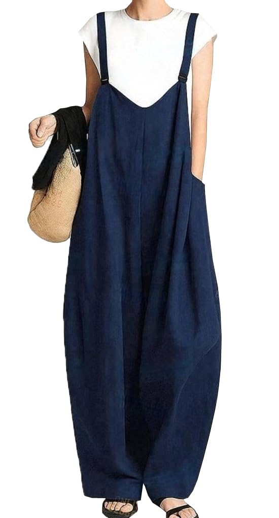 【送料無料】[DYIOPMFGZ] レディース サルエルパンツ オーバーオール サロペット ロングパンツ キュロ..