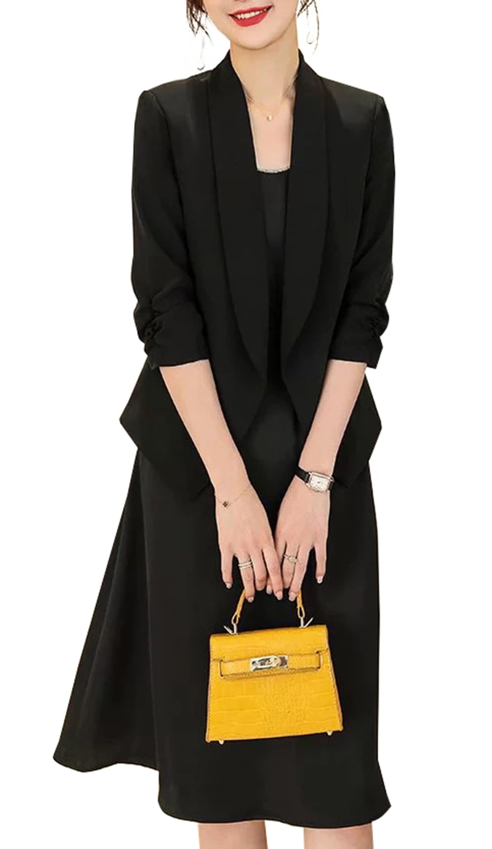 【送料無料】[JIYUTOR] サマージャケット レディース 7分袖 コート 夏ジャケット 薄手 フォーマル オフ..