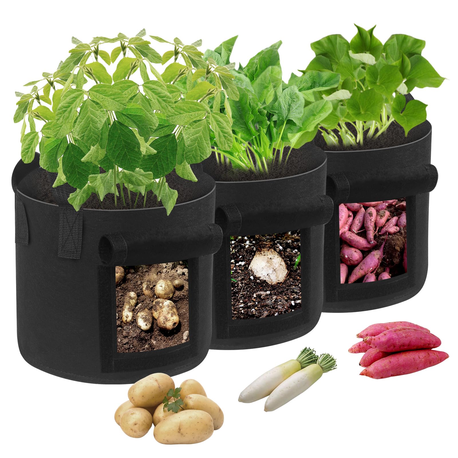 【送料無料】BODHTAT 不織布プランター 布鉢 厚くするフェルト 栽培袋ポット 園芸 植物育成  ...