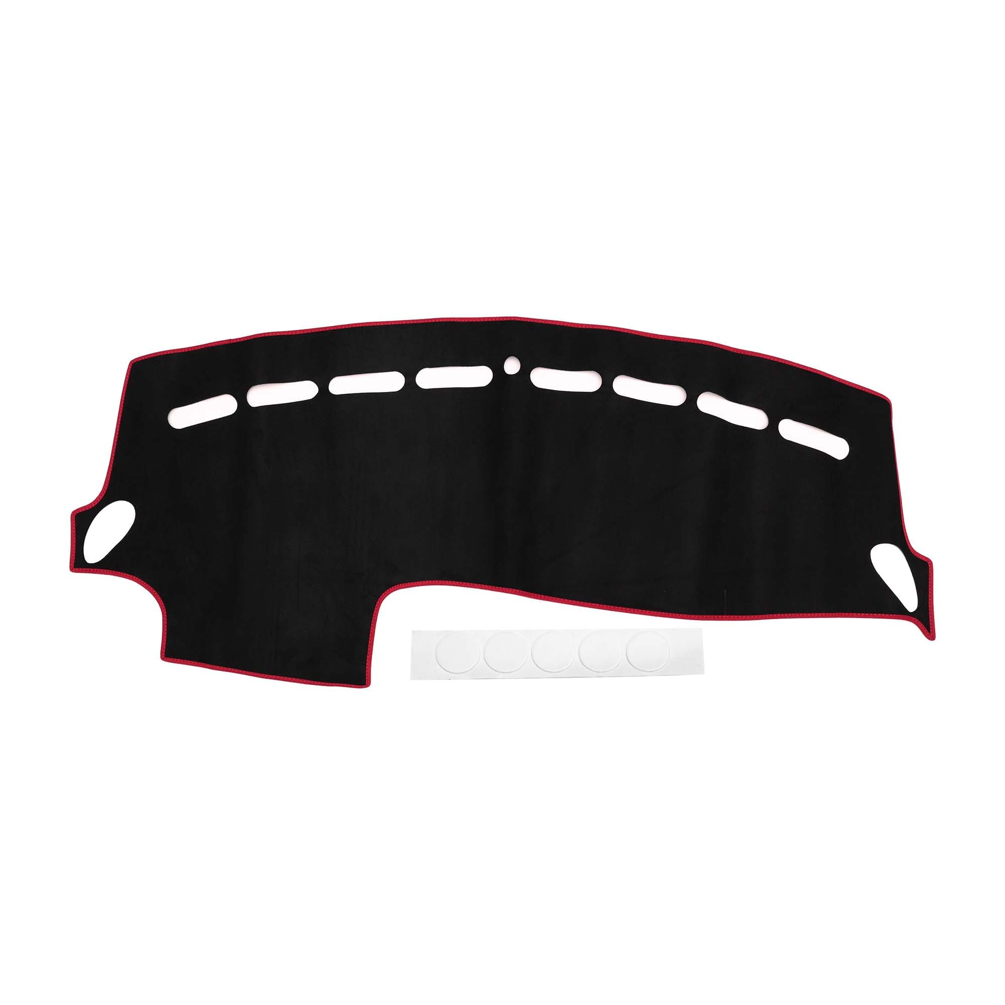 【送料無料】HEROFFIX ダッシュボードダッシュカバー ボルボ V40 MB 2013-2017 インテリアダッシュボードマットブラックシリコンスエード 色：レッド