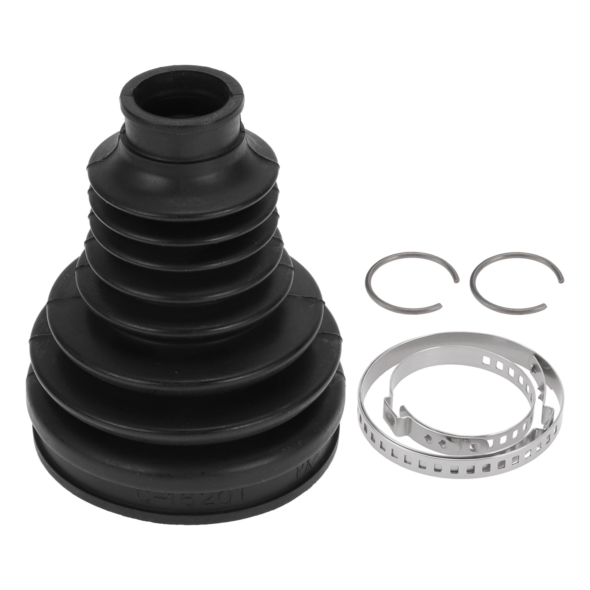 【送料無料】HEROFFIX BMWに対応 X5 2014-2018 BMWに対応 X6 2015-2019用1セットCVジョイントブーツキット 内部コンスタント・ベロシティ・ジョイントブーツW/クランプ No.31607608095 ブラックラバー 色：ブラック