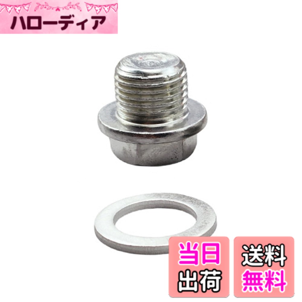 【送料無料】M12*1.25 ドレンボルト2個 摩托 自動車 オイルサンプ オイルドレン ネジ オイル交換用 サイズ：M18