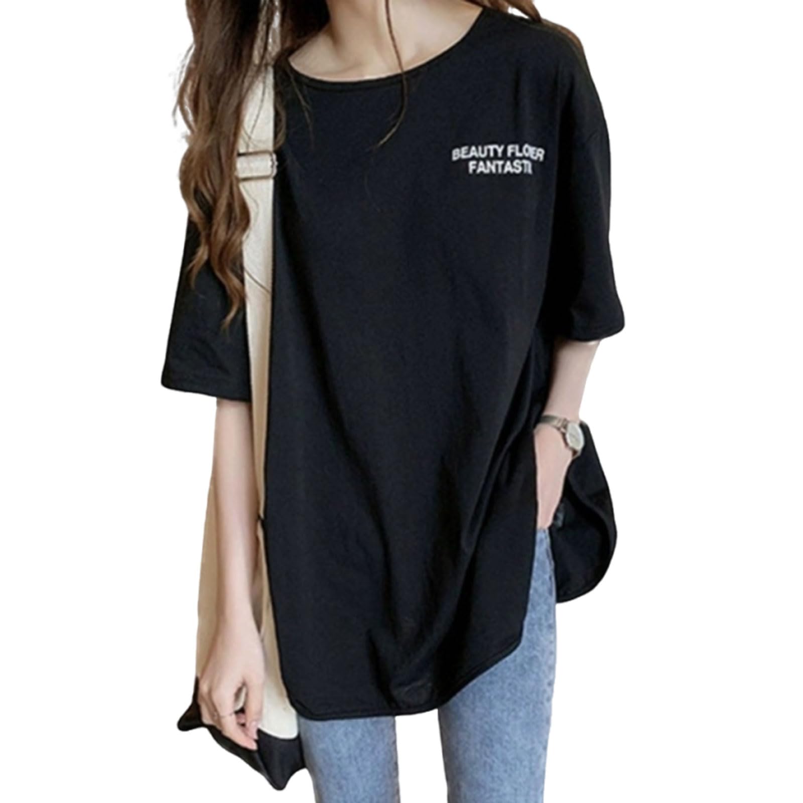 【送料無料】[Merelop Ceto] tシャツ レディース 半袖 トップス ティーシャツ カットソーロゴT 大きい..