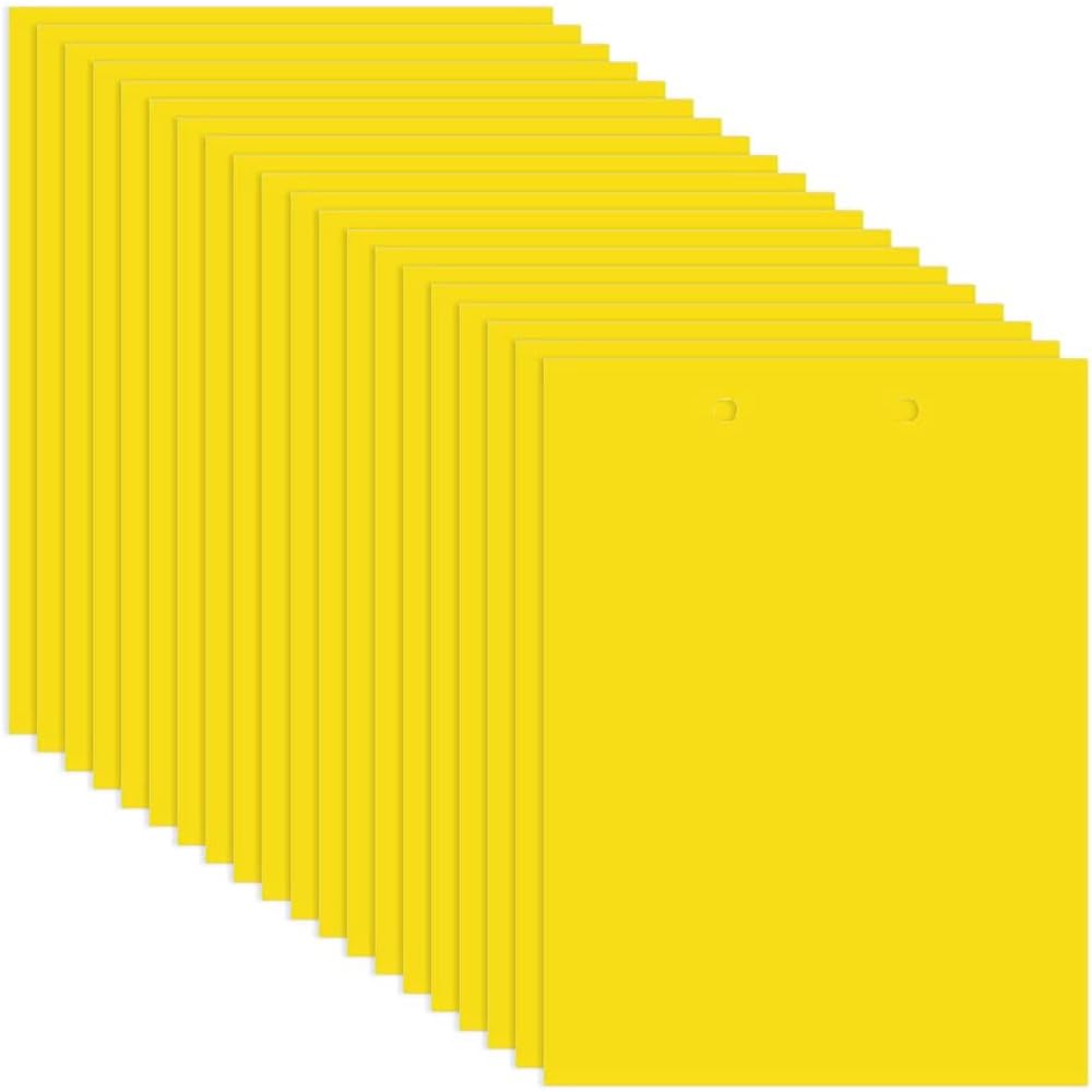 【送料無料】昆虫トラップ 捕り粘着シート 10cm*20cm 虫よけプレート 捕虫シート 防虫シート 昆虫スティッキー キャッチャー ハエ アブラムシ ミバエ 害虫対策用品 両面強力粘着捕虫シート 虫取りシート 屋内外対応 色：イエロー、サイズ：15cm*20cm 30枚