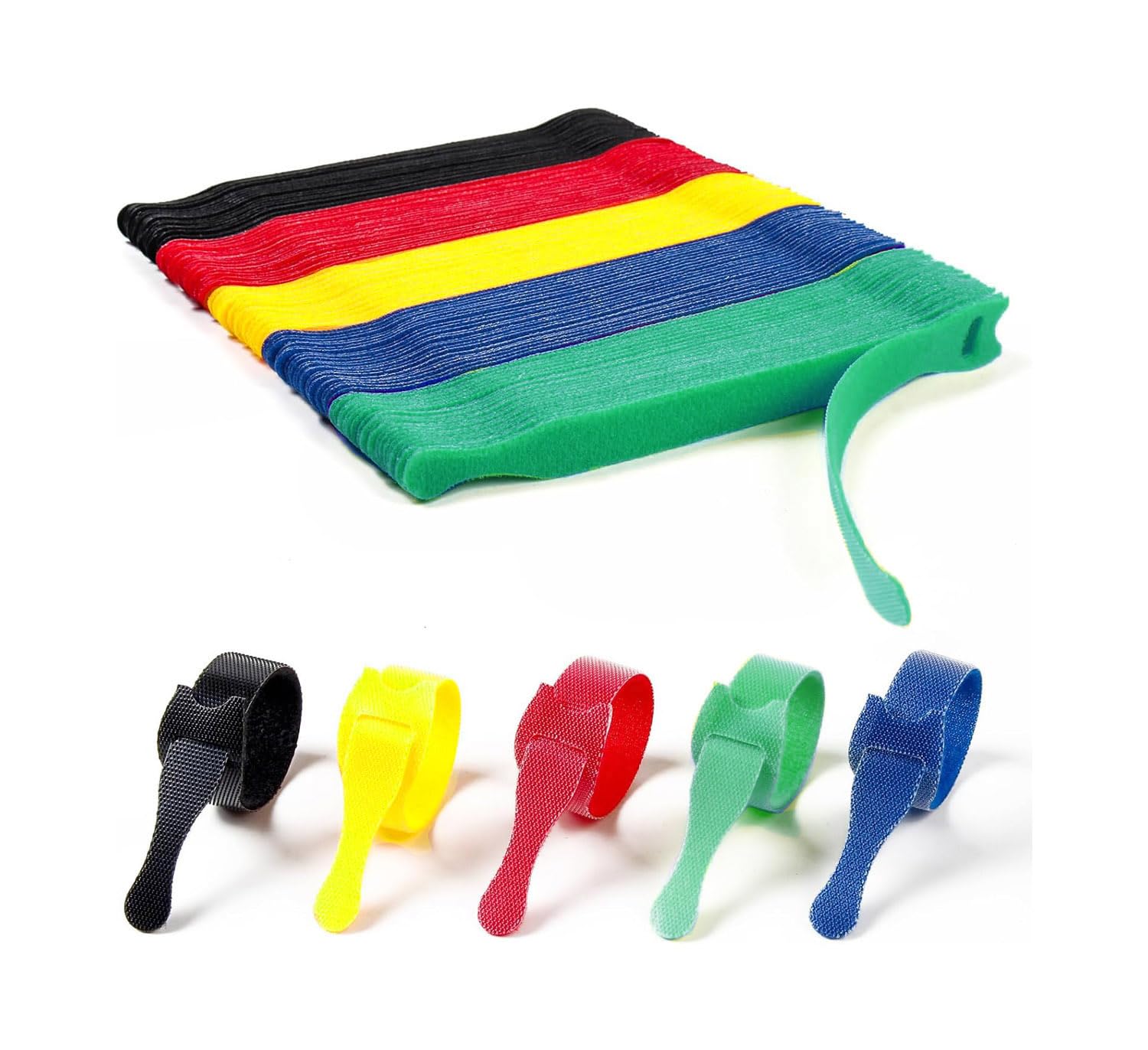 【送料無料】バンド ケーブルまとめ 結束 バンド ケーブルバンド コード まとめる ケーブルタイ 固定 ベルト50本15CM 色：SFV099