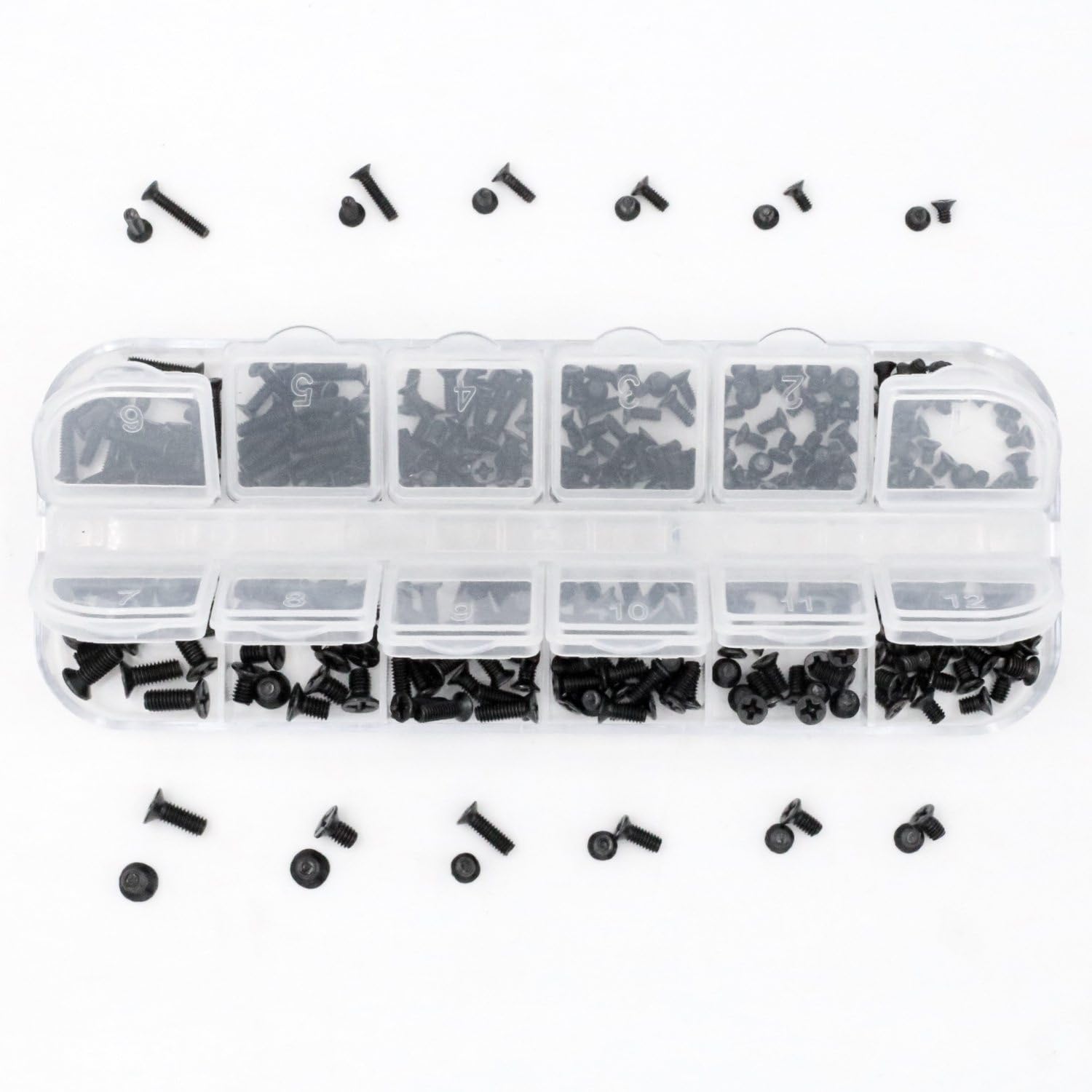 【送料無料】PC ネジセット ねじ 240本入り 12種類 M2 M2.5 M3 ノートPC用ネジ ラップトップ スクリュ..