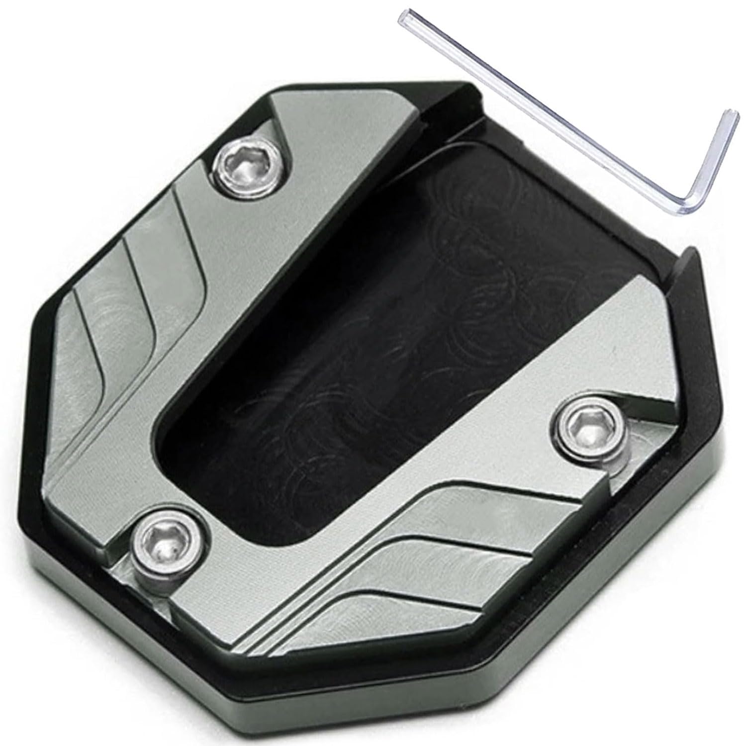 商品情報商品の説明バイク用 サイドスタンド 汎用 サイドスタンド パーツ 合金製 ドレスアップパーツ ベースを拡大した改良型フットブレース主な仕様 【製品仕様】材質：アルミニウム合金、適用モデル：ユニバーサル、パッキングリスト：1xバイクサイドスタンドプレートライナー、1x六角スパナ。【特徴】ペダルサイドスタンドはアルミ合金製で、壊れにくく、変形しにくく、丈夫で耐久性があり、耐用年数が長いです。表面は陽極酸化着色技術を採用し、効果的に耐摩耗性と硬度を向上させ、金属表面を保護します。【機能】拡張されたスタンドは元のスタンドより広い表面積を提供し、バイクを高温の表面、芝生に駐車することができ、スタンドが砂、砂利、雪などの緩い表面に沈まないことをします。【取り付け簡単】取り付けは簡単で、六角レンチを使用して取り付けます。【品質】当店の商品は全て出荷前に検品しておりますのでご安心ください。万が一、製造上の理由による不良品がございましたら、ご連絡ください。私たちはあなたのために問題を解決するために全力を尽くします。