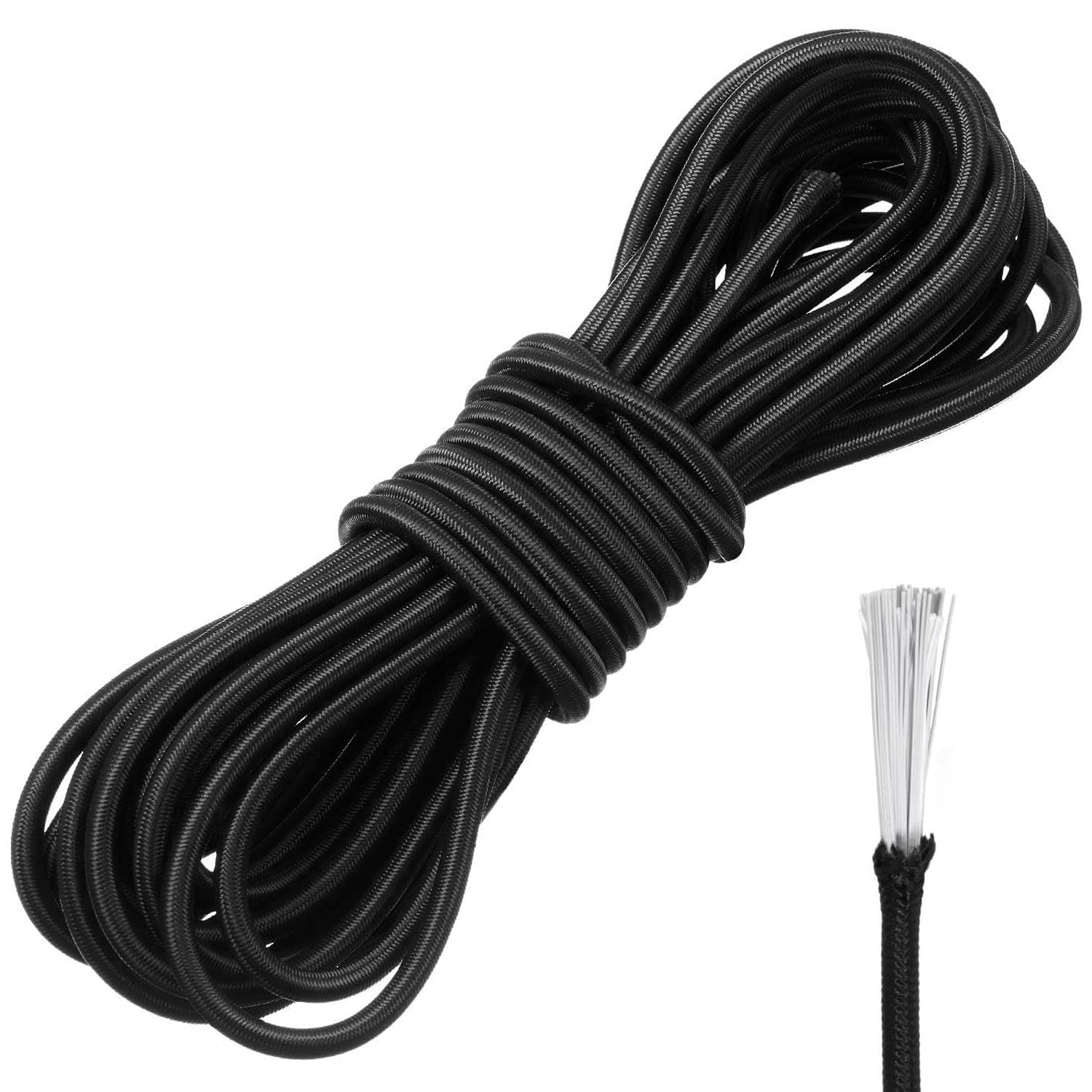 【送料無料】ショックコード ゴム紐 幅2.5mm 長10m 黒ラテックスゴムコード ラウンド DIY ...