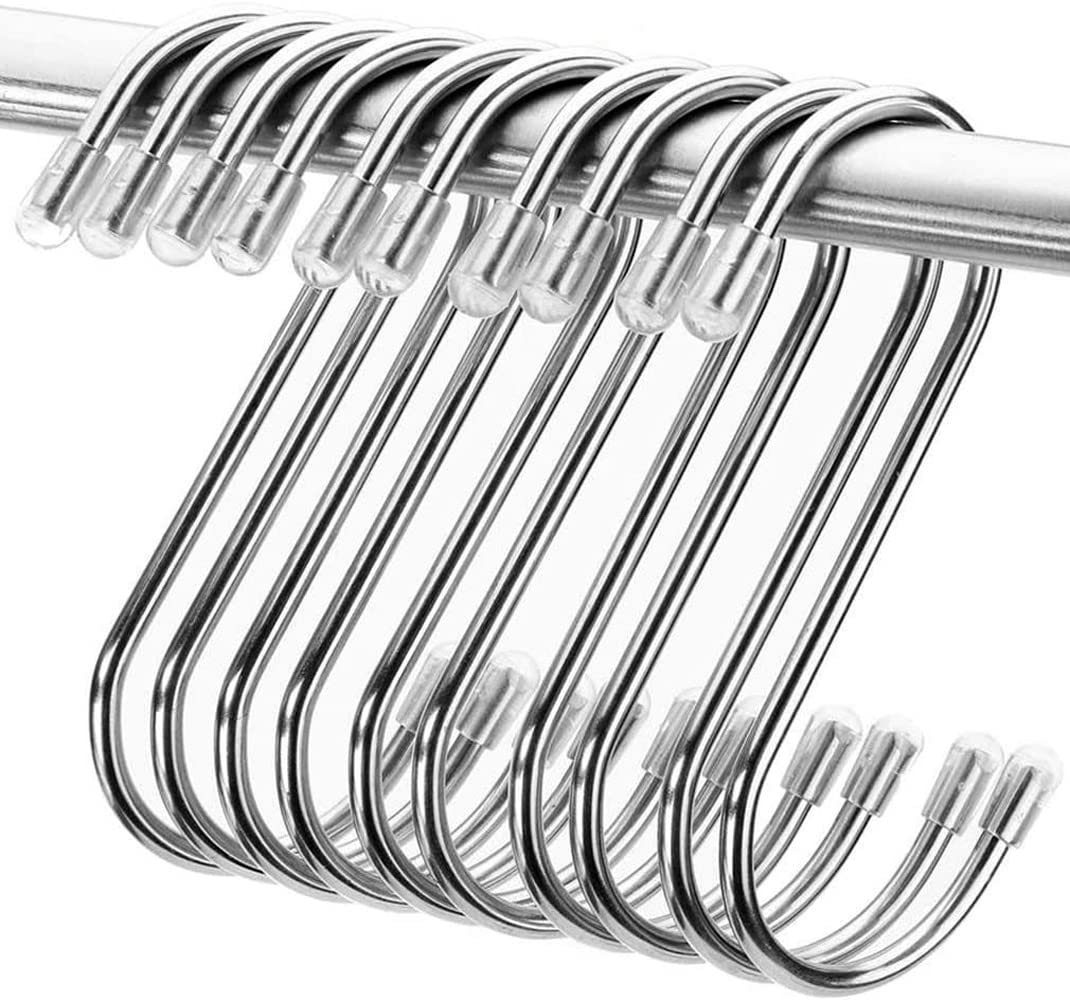 【送料無料】S字フック Sじフック ステンレス 10個セット (9cmx10pcs) SPENDORFLY 耐荷重15kg 汎用フッ..