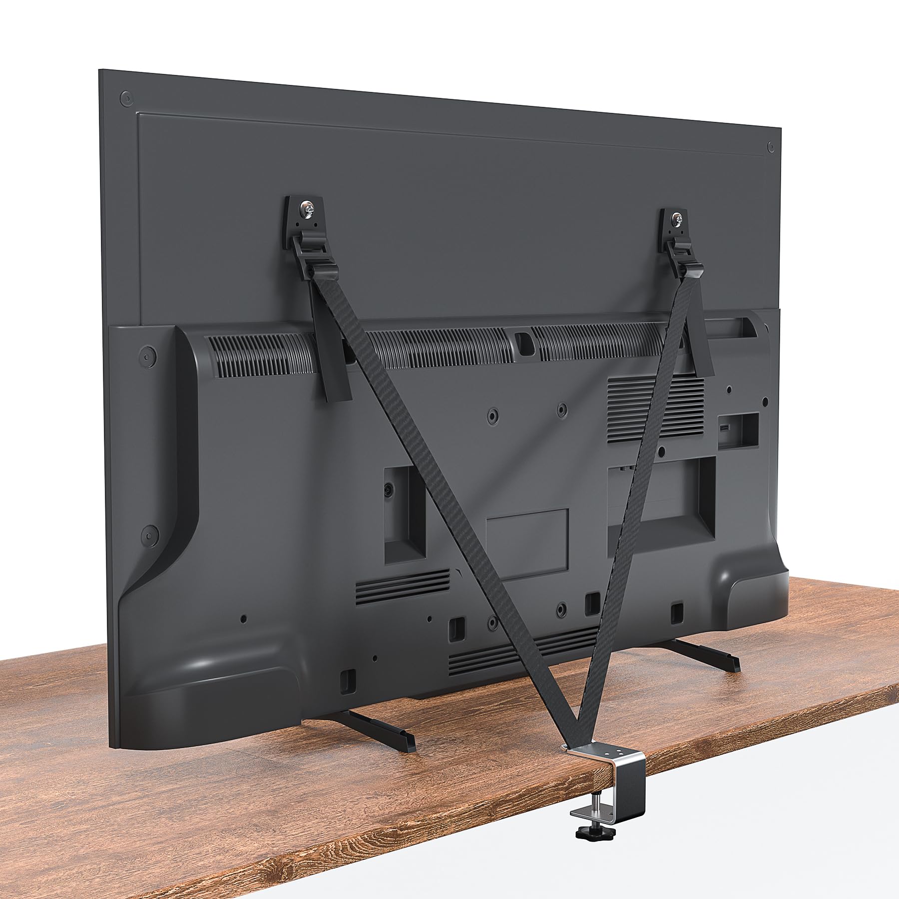 【送料無料】COBIVI テレビ転倒防止ベルト 地震対策 転倒防止 クランプ式 耐震ベルト VESA穴固定 粘着/..