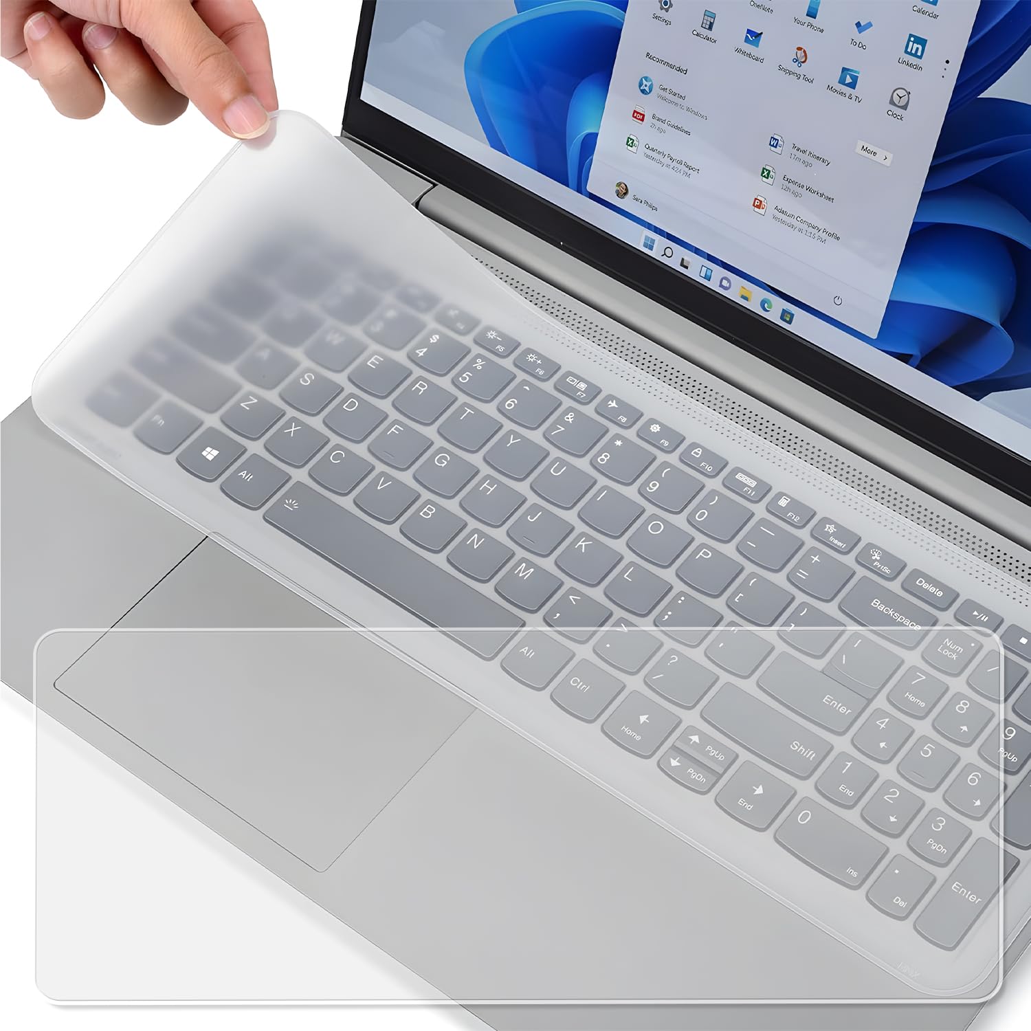 【送料無料】ノートパソコン キーボードカバー 2枚入り 3仕様 超薄型 静音設計 防水防塵 耐磨 NEC 東芝 Surface MacBook Air/Pro Dynabook DELL HP対応 キーボードプロテクター 色：13-15インチ、サイズ：13-15インチ、15-17インチ、デスクトップ共用