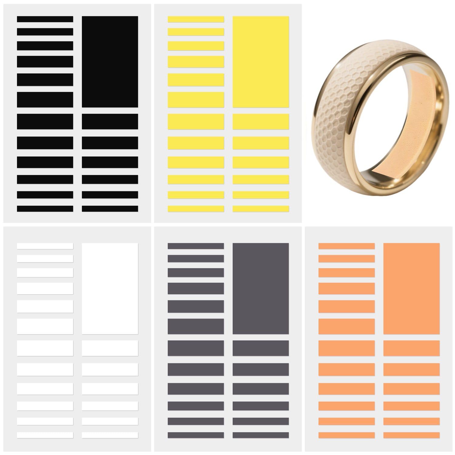 【送料無料】KKLM 指輪 サイズ調整 リングテープ リングストッパー リングサイズ調整用テープ 4個セッ..