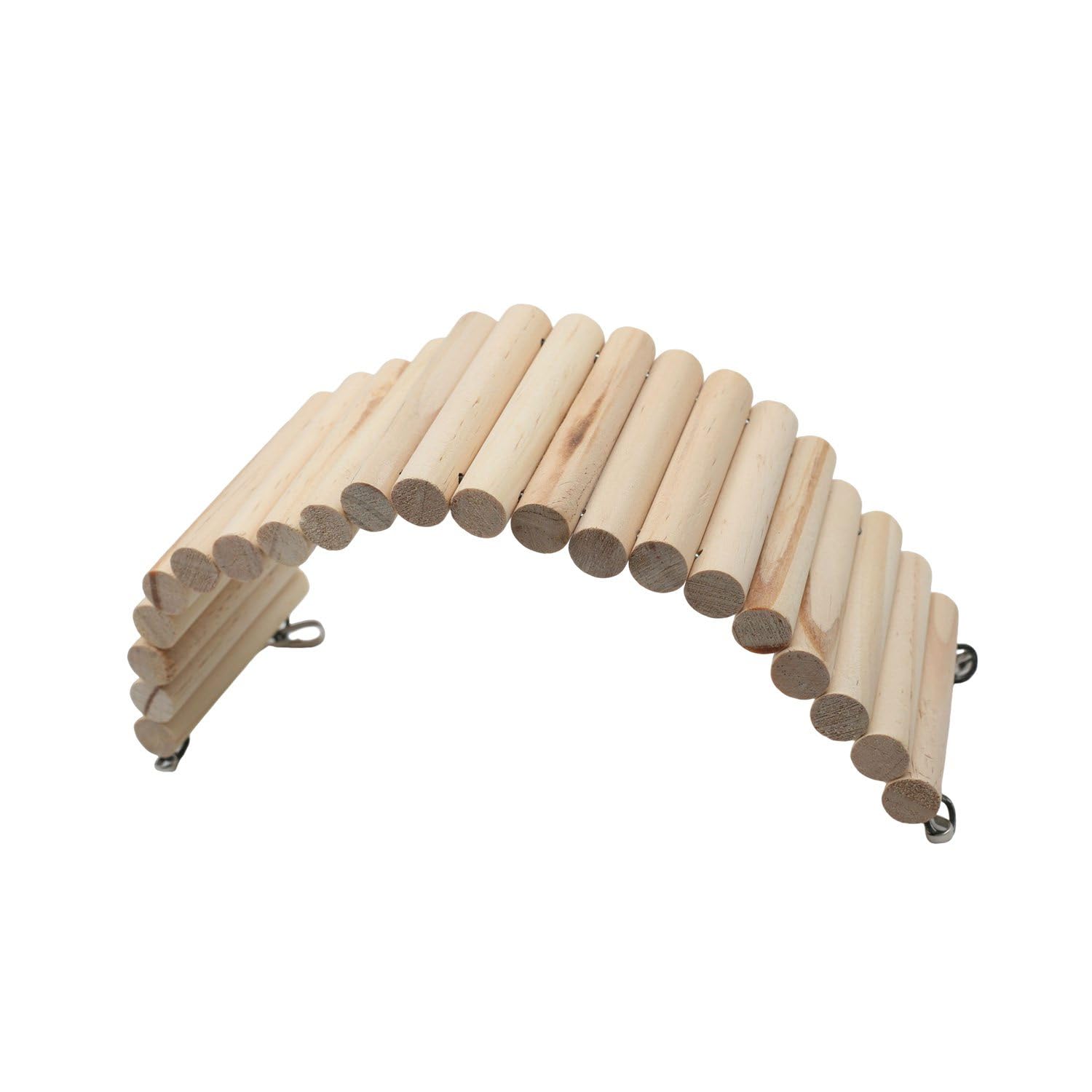 【送料無料】KKLM ハムスター用木製はしご 天然素材 無添加 無着色 安全で健康的な小動物おもちゃ 運動..