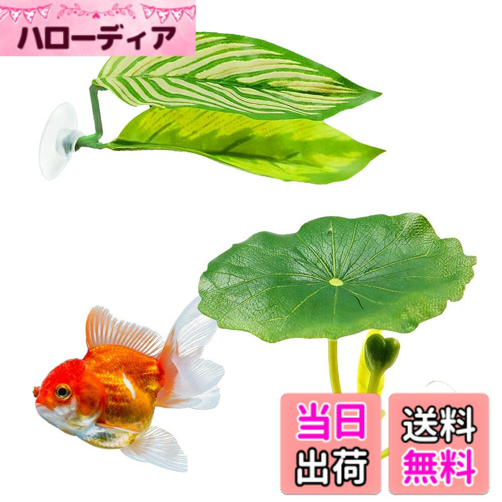 【送料無料】おやすみリーフ ベタフィッシュ休憩リーフ 2枚セット 吸盤付き 水族館水槽用 産卵 休息 ...