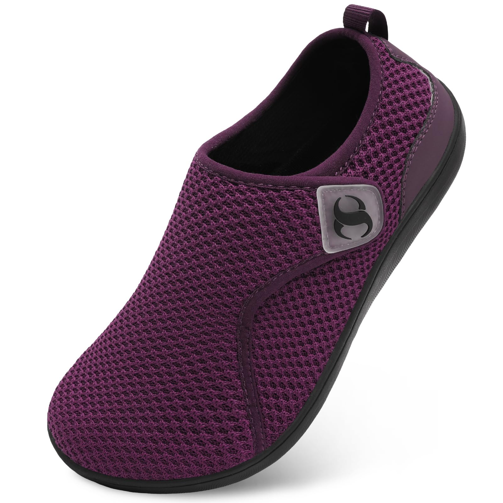 【送料無料】[Scurtain] レディースウォーキングシューズ 快適 幅広 シューズ 調節可能 ゼロドロップ ..