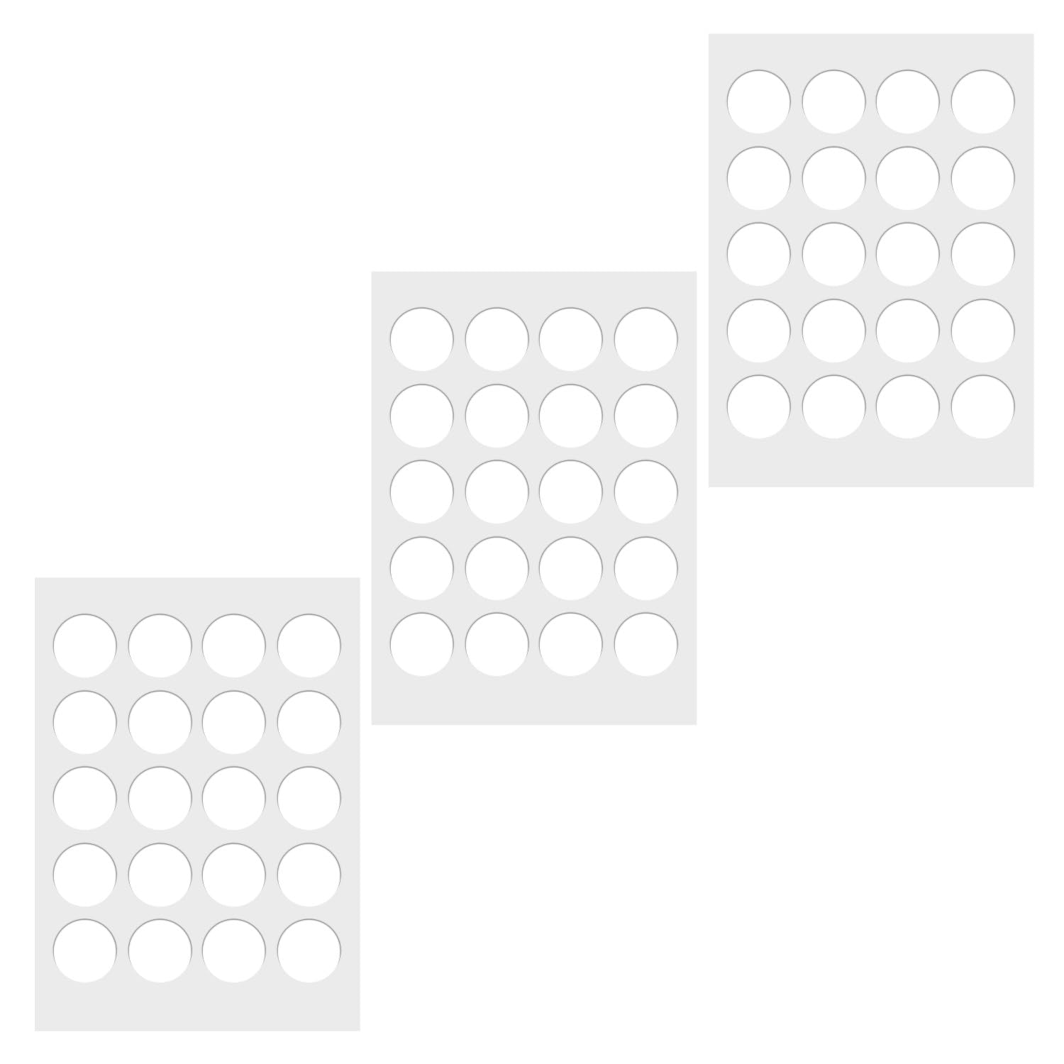 【送料無料】テーブルマット 60枚 デスクマット 滑り止めシート 透明 丸型 両面シール 吸着式滑り止め 粘着透明シール テーブル デスク 滑り防止 シンプル保護マット