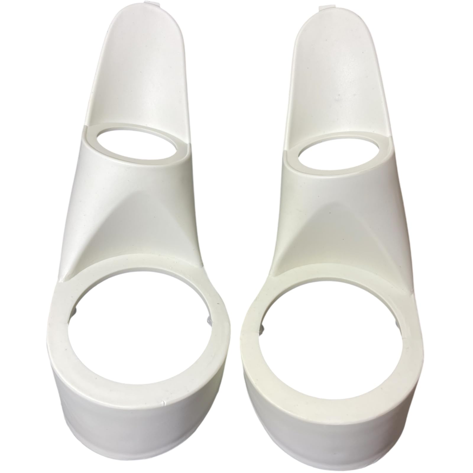 【送料無料】YESprime スピーカー 増設 Aピラー 樹脂製 汎用 加工用 ツイーター 埋め込み 台座 造形 ブラケット ステレオ カー オーディオ 左右セット 色：ホワイト