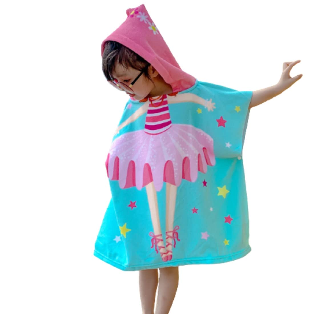 【送料無料】[yuaseiharu] バスローブM 60cm丈キッズ ベビー 子供 バスポンチョ フード付き バスタオル..