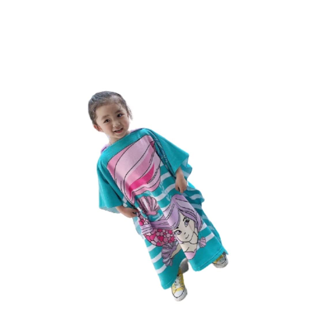 【送料無料】[yuaseiharu] バスローブ キッズ ベビー 子供 バスポンチョ フード付き バスタオル マント..