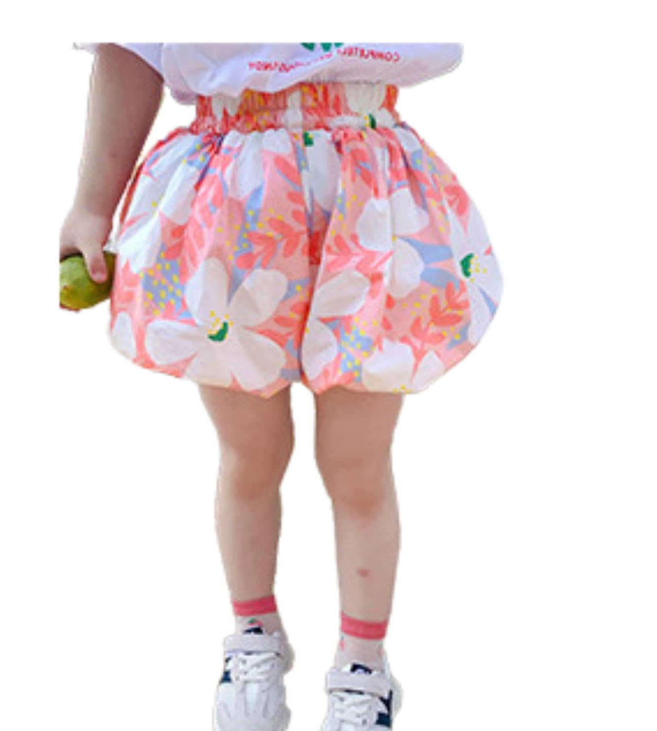 【送料無料】[yuaseiharu] 子供服バルーンパンツ かぼちゃパンツ 短パン 半ズボン ふんわりブルマーサイズ90/100/110/120/130/ 色：オレンジ、サイズ：120