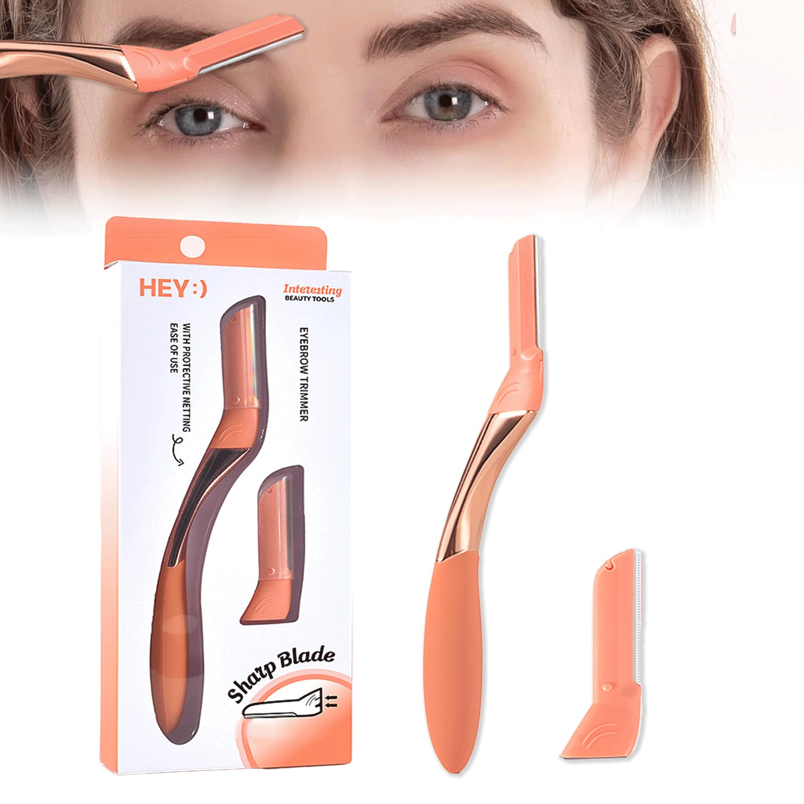 【送料無料】AUTAKI 眉毛剃り オントロジー+替刃1個付 アイブロウトリマー 眉毛 カミソリ マイクロガー..