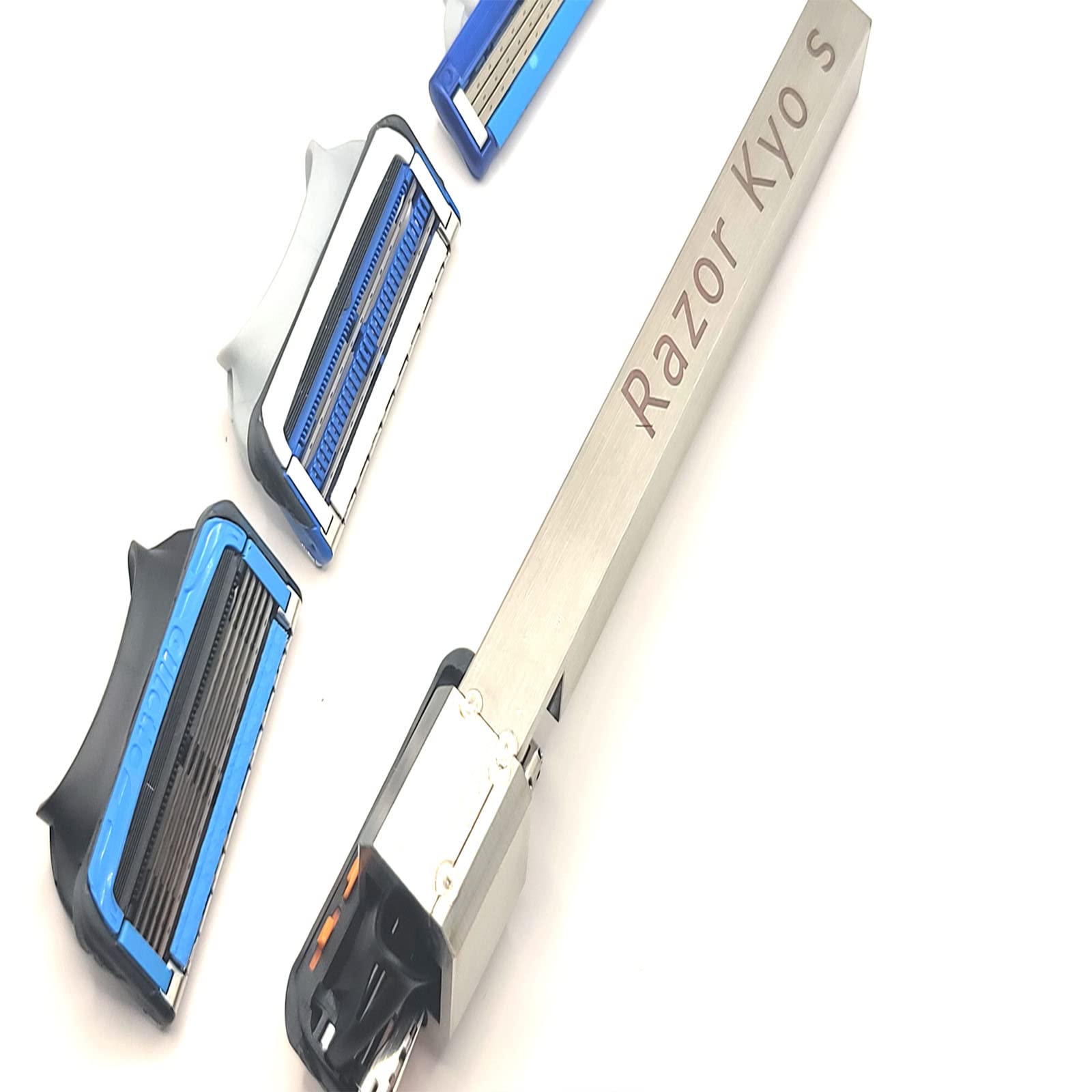 【送料無料】【.co.jp限定】 京さんのカミソリ Razor Kyo 二枚刃と三枚刃と五枚刃が装着可能 シェービング お顔剃り 理容師 理容室