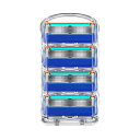 【送料無料】Bostti ジレット プログライド 替刃 Fusion交換刃です 5段刃です Fusion互換性があります 色:ブルー、サイズ:4