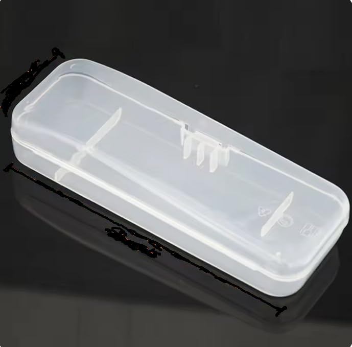 【送料無料】シェーバー収納ケース、透明プラスチック製、カミソリ保管用ボックス 色:透明