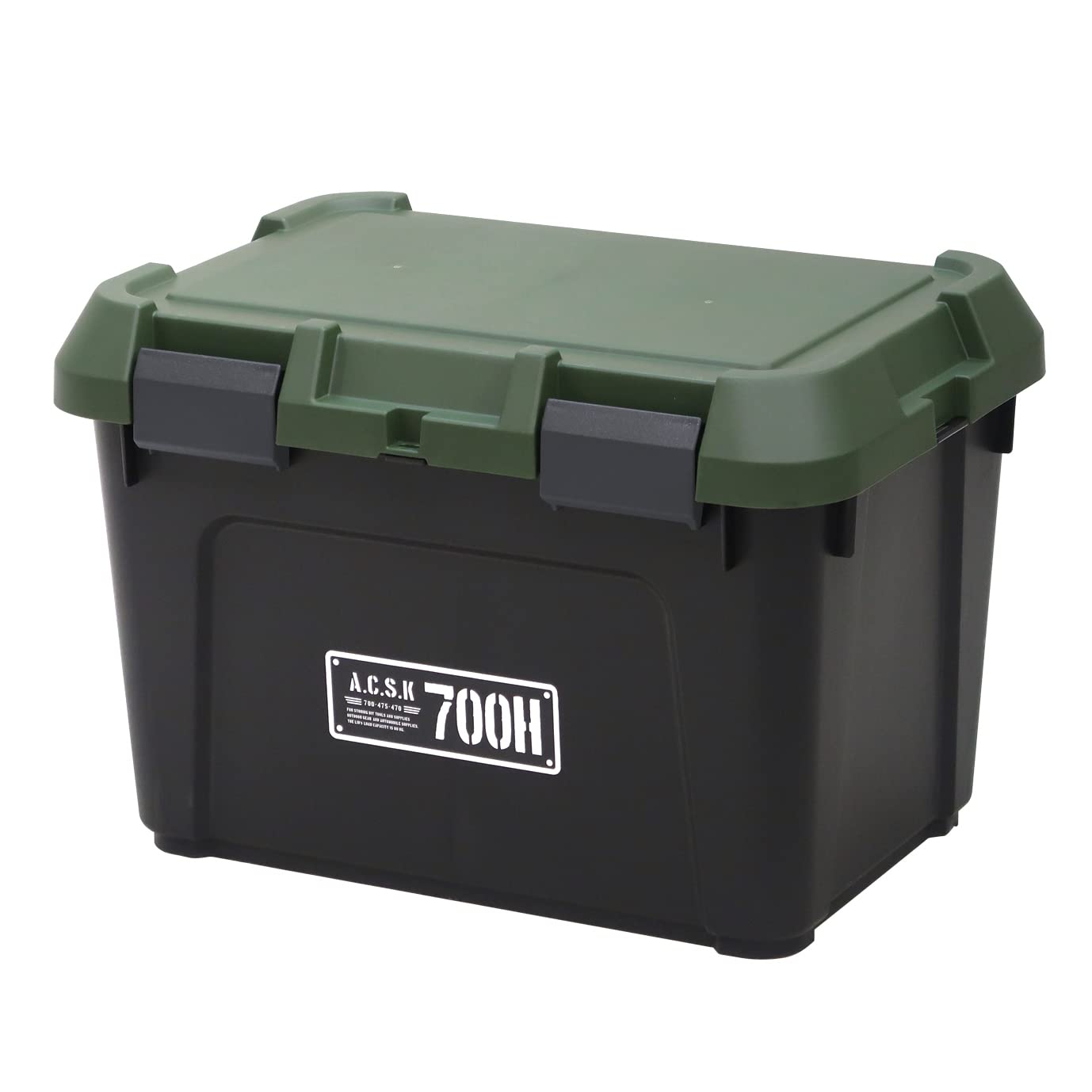 【送料無料】JEJアステージ 収納ボックス 日本製 アウトドア キャンプ 色：ブラックxグリーン、サイズ..