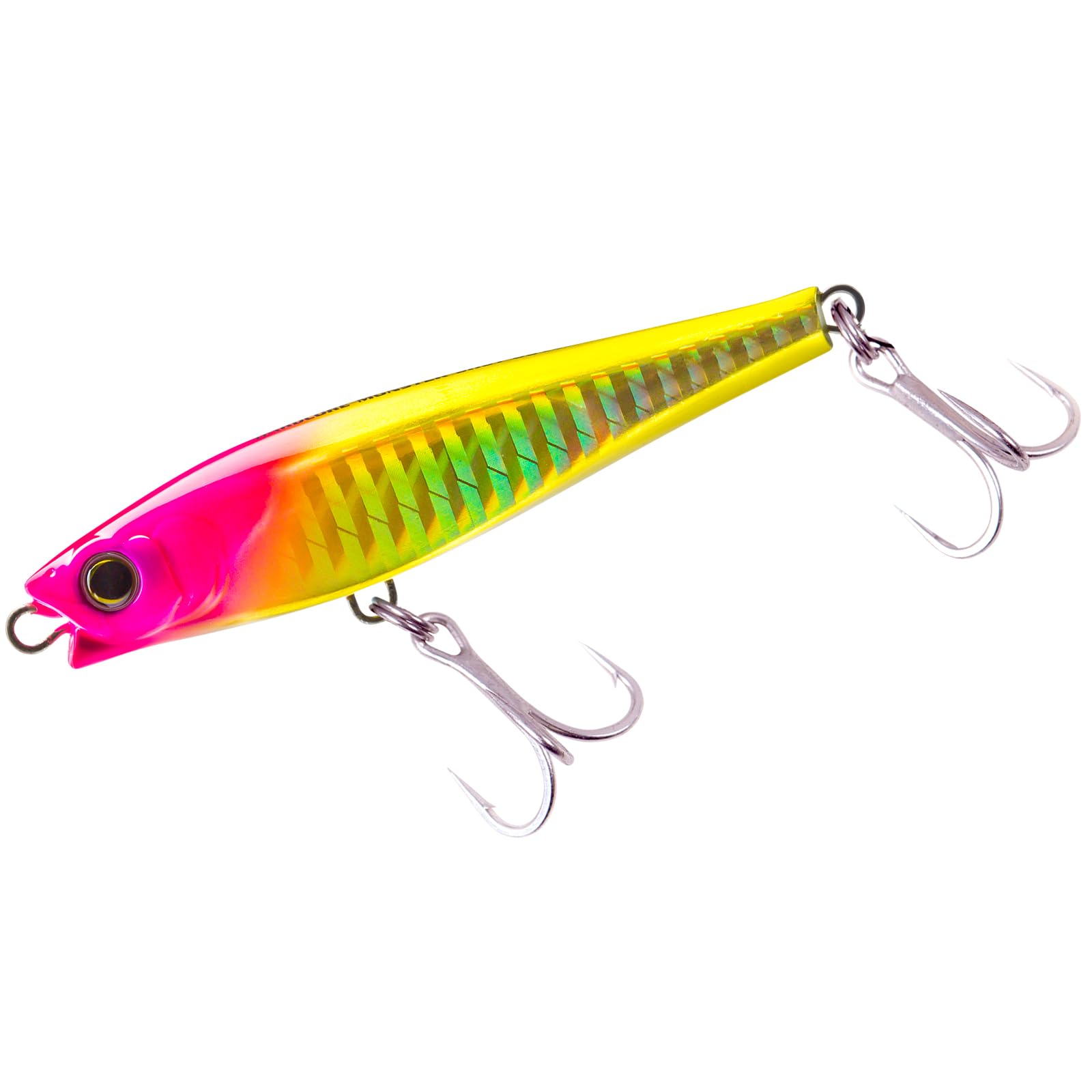 【送料無料】デュエル(DUEL) ハードコア モンスターショット(s) シンキングペンシル65mm/80mm/95mm/110mm/125mm/140mm (青物 ヒラメ サワラ シーバス マゴチ サゴシ) 遠投 色：HGPH(ゴールドピンクヘッド)、サイズ：80mm