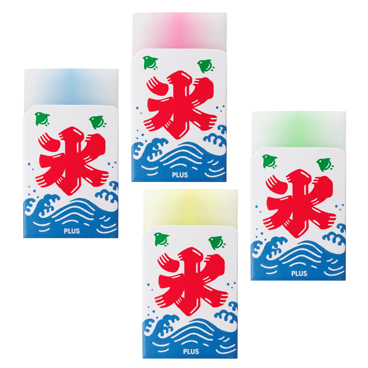 【送料無料】プラス 消しゴム エアイン 富士山消しゴム 限定 夏祭り 色：ブルーハワイ/イチゴ/メロン/..