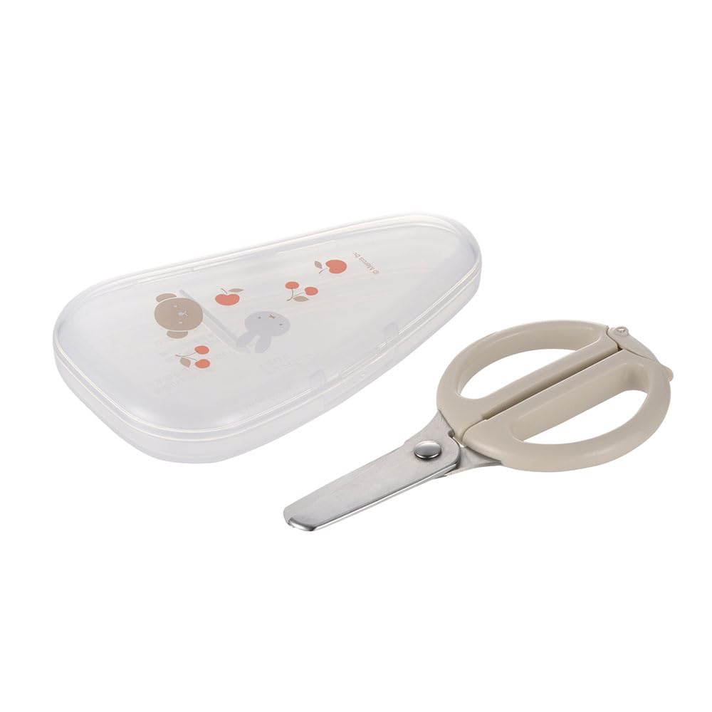 【送料無料】リッチェル サクッと切れる離乳食はさみ 色：ベージュ