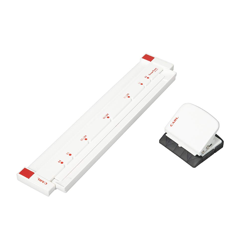 【送料無料】カール事務器(CARL) ルーズリーフパンチ ゲージパンチ 色：ホワイト、サイズ：A4/30穴、B5..
