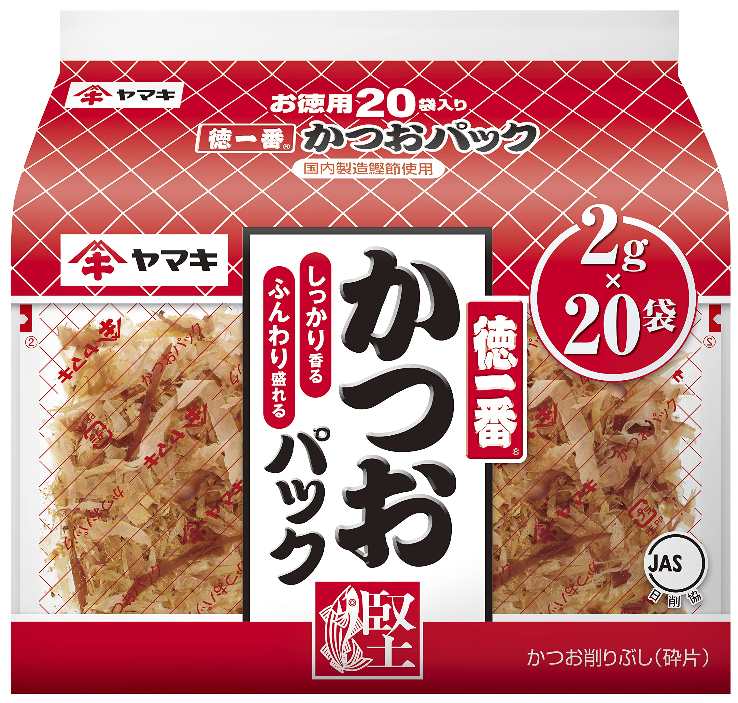 【送料無料】ヤマキ 徳一番 かつおパック 2g×20p サイズ：2g (x 20)