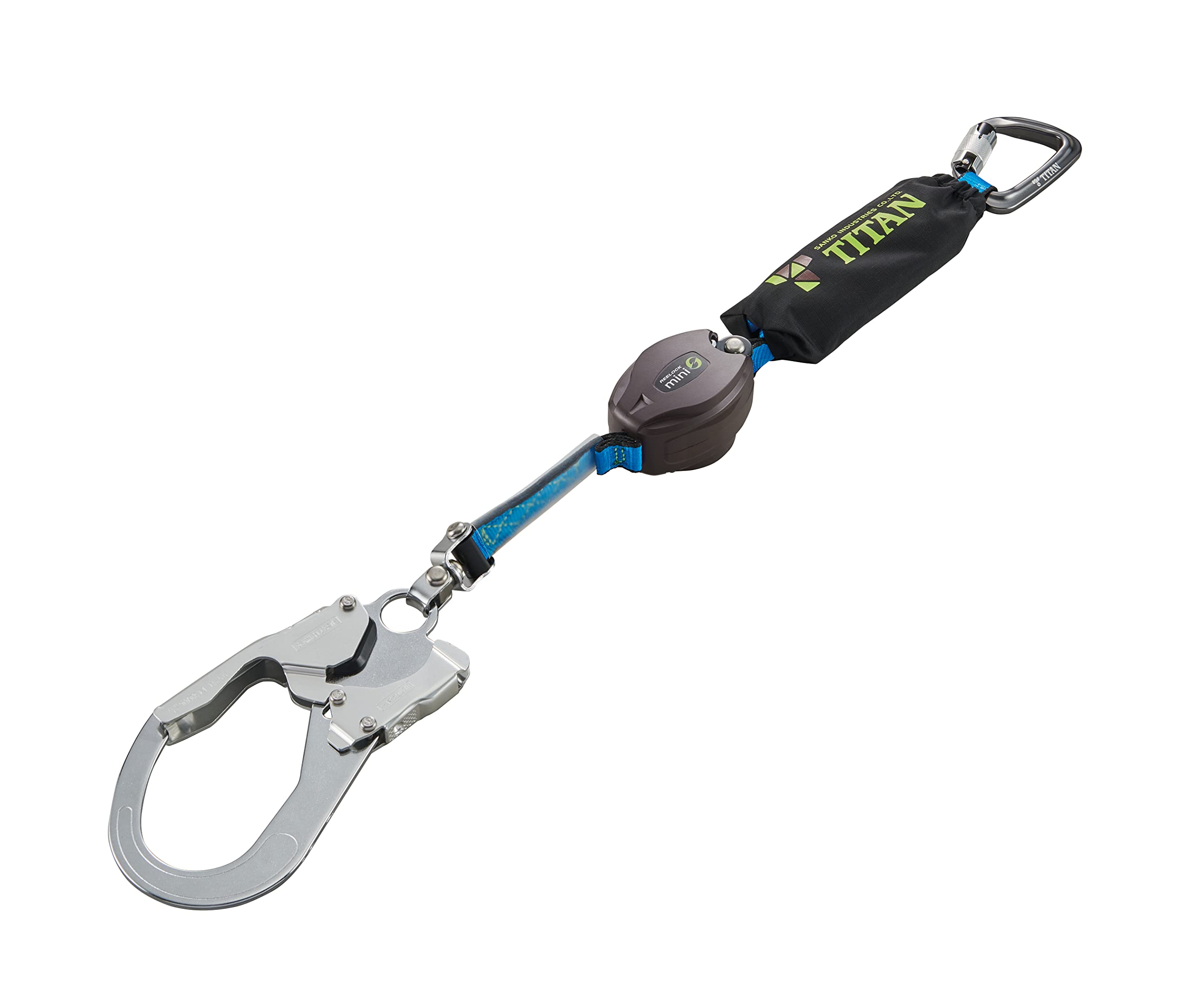 【送料無料】[タイタン] リーロックミニ 色：ストラップ部分:青、サイズ：使用質量130kg