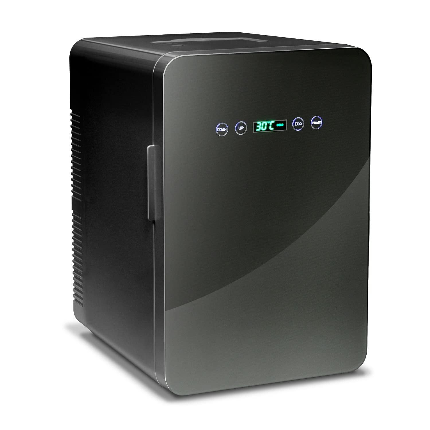 【送料無料】ベルソス 冷温庫 24L 保冷庫 -9度~60度 ミニ冷蔵庫 温度調節可能 温度表示 保冷ボックス 小型冷蔵庫 日本製ダブルペルチェ搭載 保温・保冷両用 家庭 車載 保冷温庫 自動車用 小型冷温庫 AC DC 電源 軽量 ブラック VS-440BK 色：ブラック