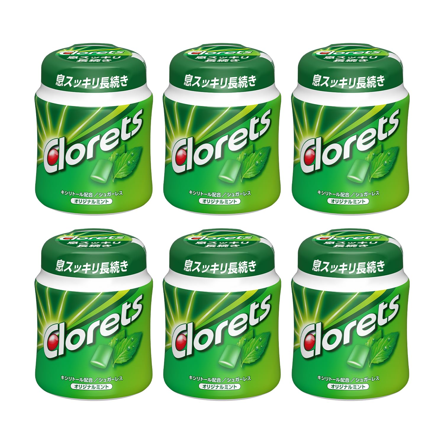 【送料無料】クロレッツ XP 色：グリーン、サイズ：140グラム (x 6)