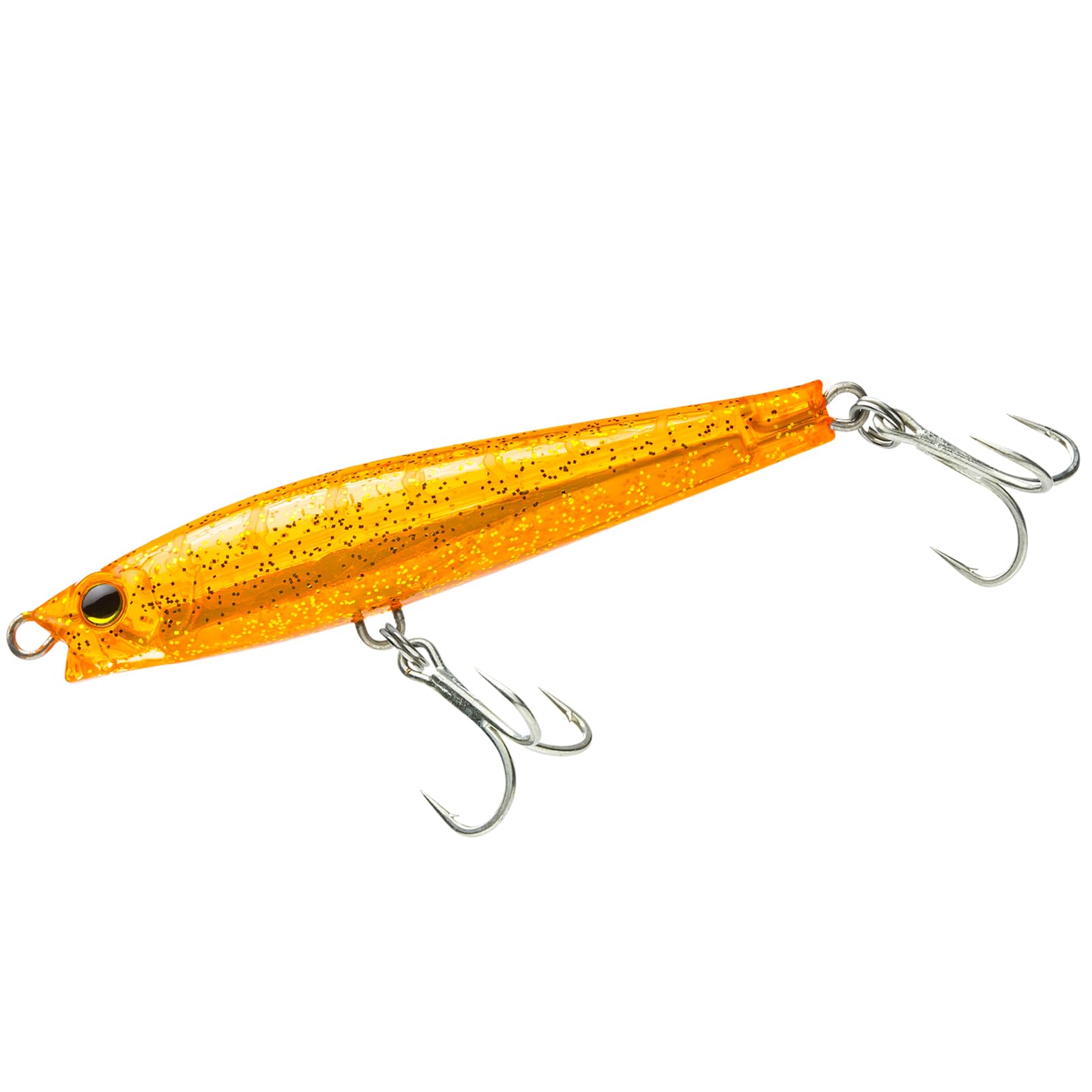 【送料無料】デュエル(DUEL) ハードコア モンスターショット(s) シンキングペンシル65mm/80mm/95mm/110mm/125mm/140mm (青物 ヒラメ サワラ シーバス マゴチ サゴシ) 遠投 色：KOGG(ケイオレンジゴールドラメ)、サイズ：95mm