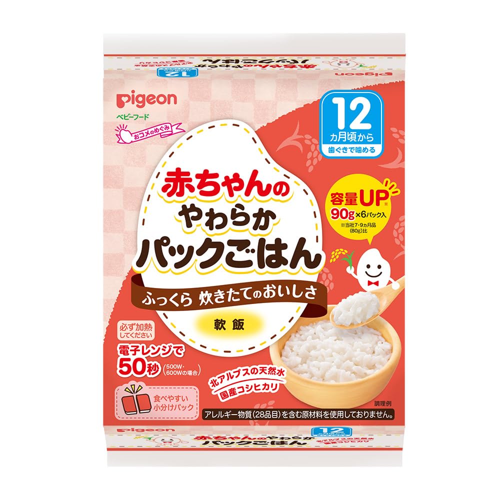 【送料無料】やわらかパックごはん 色：白、サイズ：90グラム (x 6)