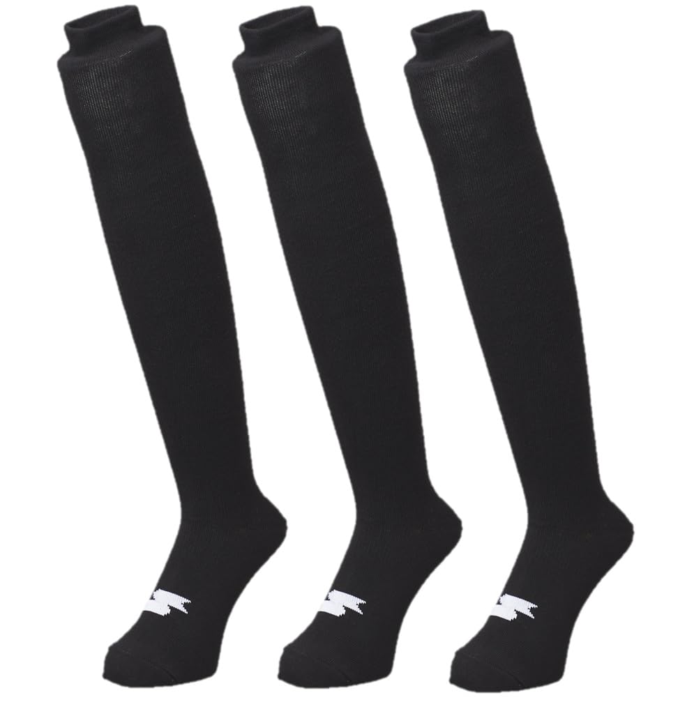 【送料無料】[エスエスケイ] 野球ソックス 3足組ソックス 色：ブラック(90)、サイズ：26-29 cm