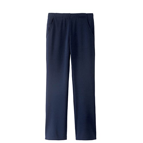 【送料無料】[ナースリー] すっきり美脚パンツ ストレッチ 吸汗速乾 介護 病院 保育 看護 歯科 股下71 色：ネイビー、サイズ：LL
