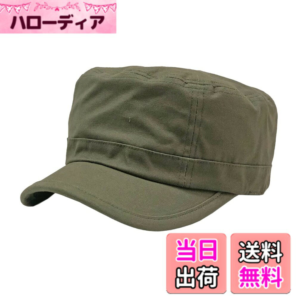 ベーシックエンチ Canvas Solid Work Cap ワークキャップ キャンバス アウトドア 帽子 メンズ レディース 色：オリーブ、サイズ：57.0-58.0 cm