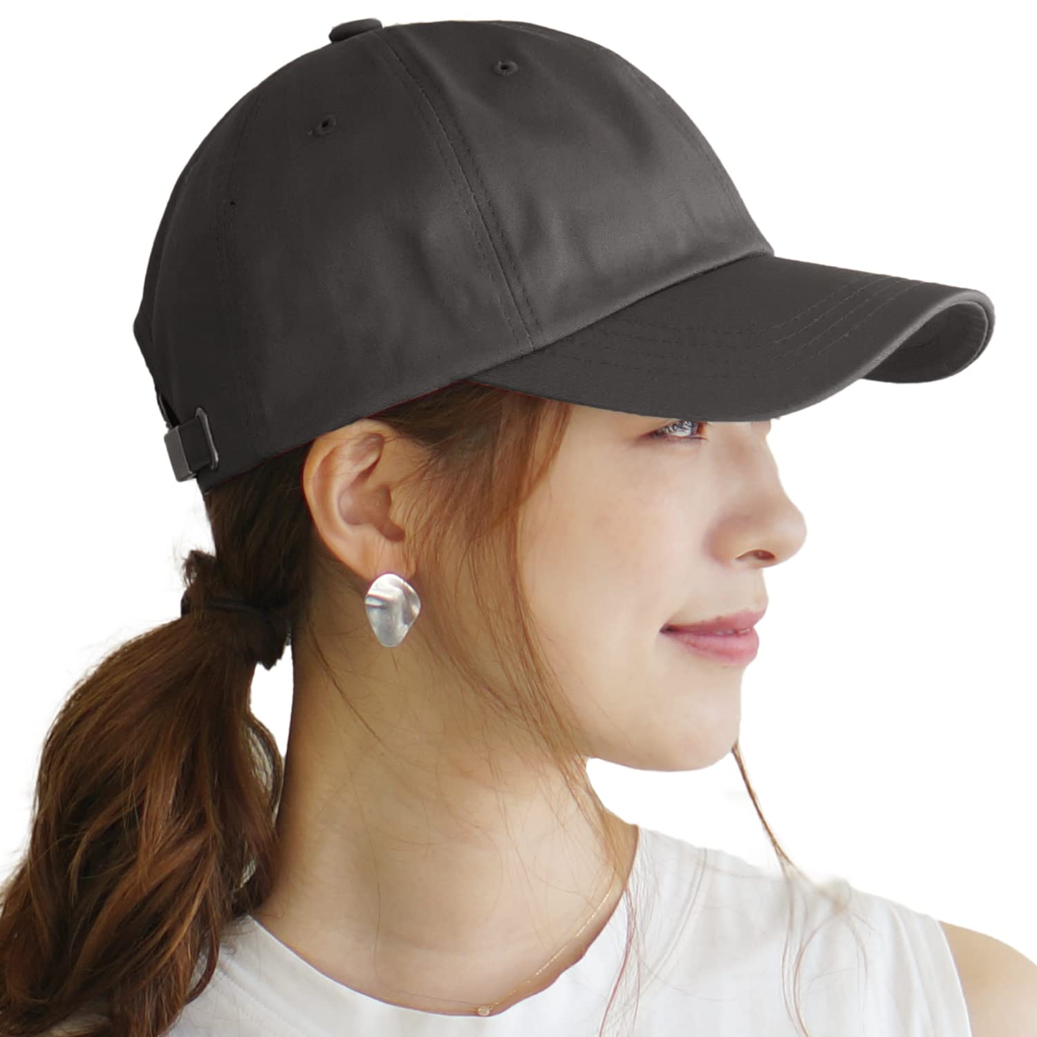 【送料無料】[hanahana15] キャップ メンズ レディース 深め Lサイズ 遮光100％ 紫外線99％カット UV ..