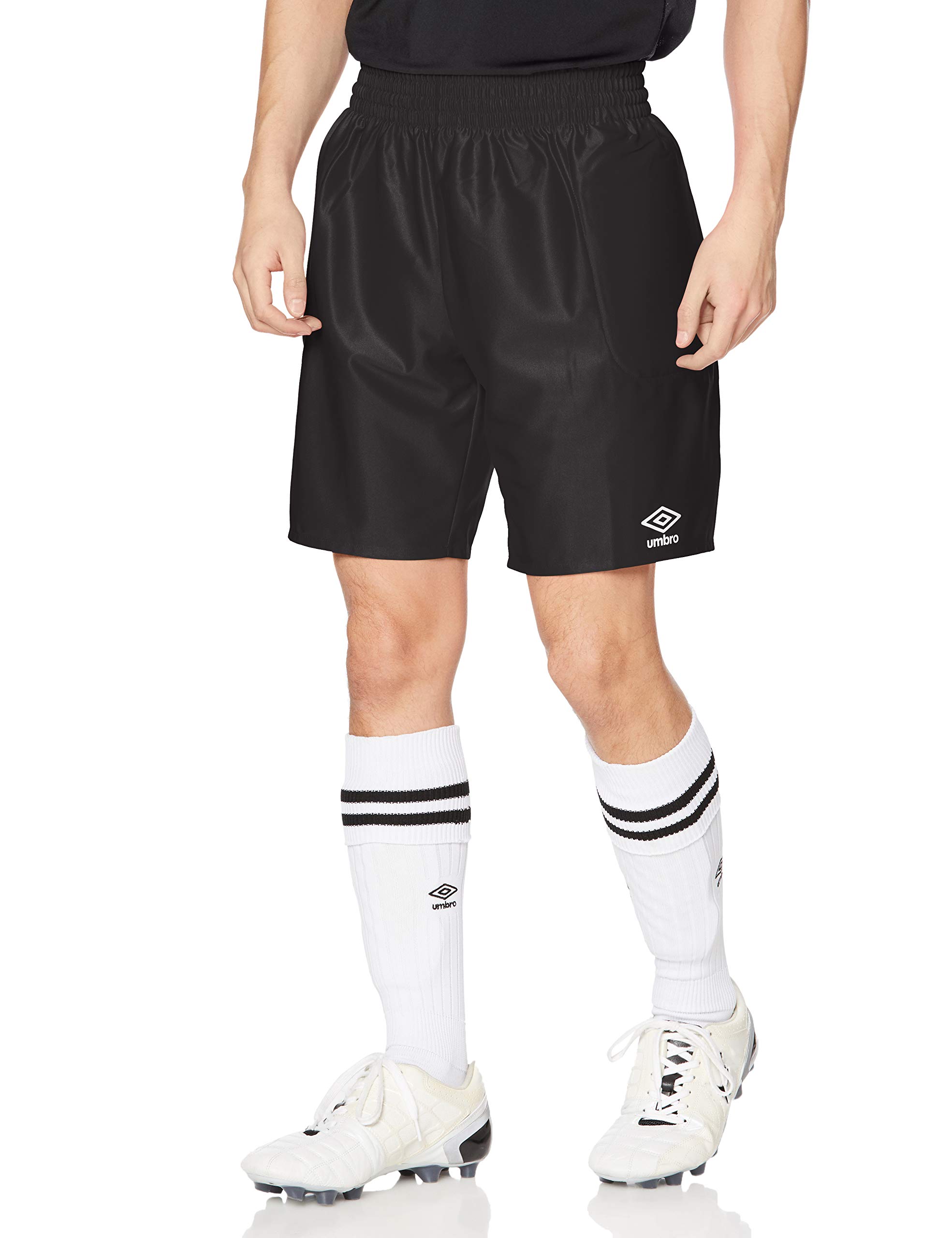 【送料無料】[アンブロ] ハーフパンツ ゴールキーパー用 サッカー フットサル 吸汗速乾 ドライ メンズ 男女兼用 色：ブラック、サイズ：XA