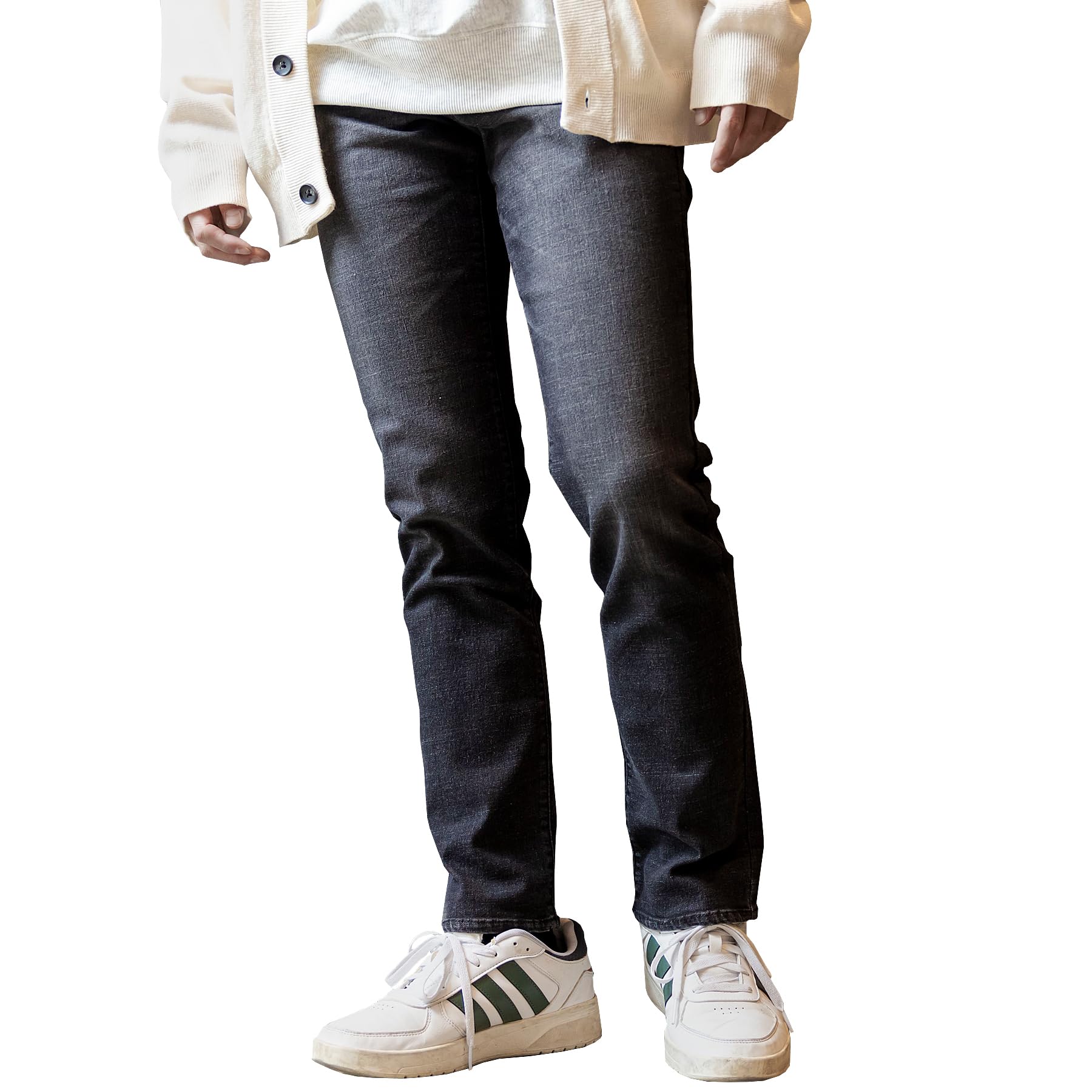 【送料無料】[Been Blue] 日本企画 ジーンズ メンズ ストレッチ 大きいサイズ スリム スキニー ストレート ゆったり 岡山県倉敷市 色：ブラック、サイズ：L