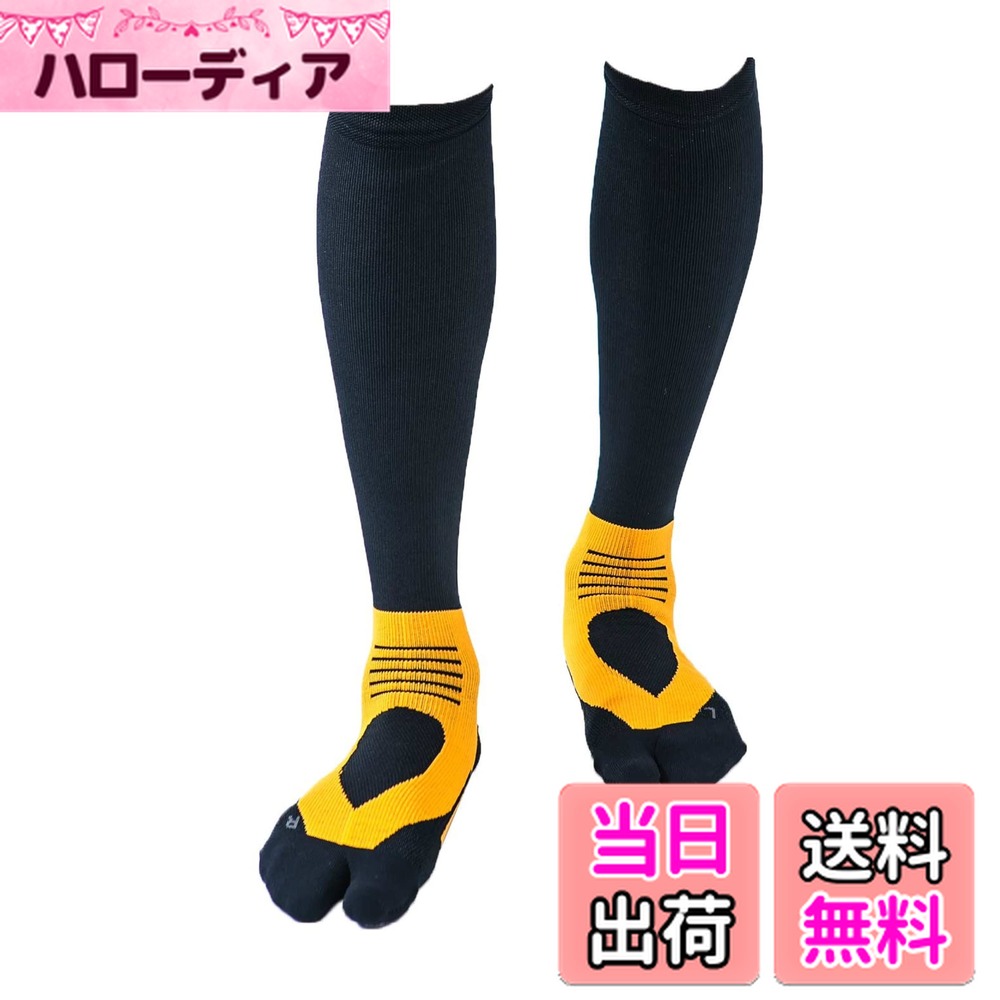 商品情報商品の説明飛距離とスコアを伸ばす、ゴルフのためのプロフェッショナルソックスアスリートラウンドプロが、さらなる進化を遂げて生まれ変わりました。 発売当初から多くのゴルファーに愛され続けるアスリートラウンドプロ。 機能・デザインともに格段の進化を遂げたアスリートラウンドプロVersion2がついに登場しました。 ■レッグホールド 強力な着圧設計で、足首からふくらはぎを段階的に引き締め、長時間プレイ、及びラウンド中の疲労の蓄積を和らげパフォーマンスを向上させます。 ■アンクルホールド 足首の可動部を包み込むように配置したテーピング編みが、安定性を向上させます。 ■足袋タイプ 左右独立2フィンガー構造と指裏の滑り止めで、指先のふんばりをしっかりサポート。 ■滑り止め 左右独立設計の滑り止めは、スイング時の体重移動による足裏の動きを計測して配置してあり、スイング時の足裏と靴とのフィット感を高めます。 ■ソールクッション 土踏まずの空間にソールクッションを配置することで移動時やショット時の足裏への衝撃を吸収し、疲労の蓄積を和らげます。 「毎日履きたくなる」にこだわる MADE IN JAPAN 身体に密着することで発揮されるコンプレッション機能に吸汗速乾機能をプラス。 密着した肌と生地との間で起こる汗による不快なムレを、製品を構成する生地糸に吸汗速乾機能を有する特殊繊維を採用することで、 汗を放出し、ドライ感をキープします。 機能と快適さを兼ね備える研究を、製品を生産するイイダ靴下(株)の、国内生産工場【スポーツ衣類開発チーム】が最後までこだわり実現しました。 男女兼用：伸縮性が高い為、ご自身に合うサイズをお選び頂くことで、男女兼用としてご利用頂けます。 おすすめ利用シーン：ゴルフシーンを意識し開発していますが、登山やウォーキング、通勤など、着圧ハイソックスを活用できるシーンでの利用をおすすめしています。主な仕様 飛距離とスコアを伸ばす、ゴルフのためのプロフェッショナルソックス