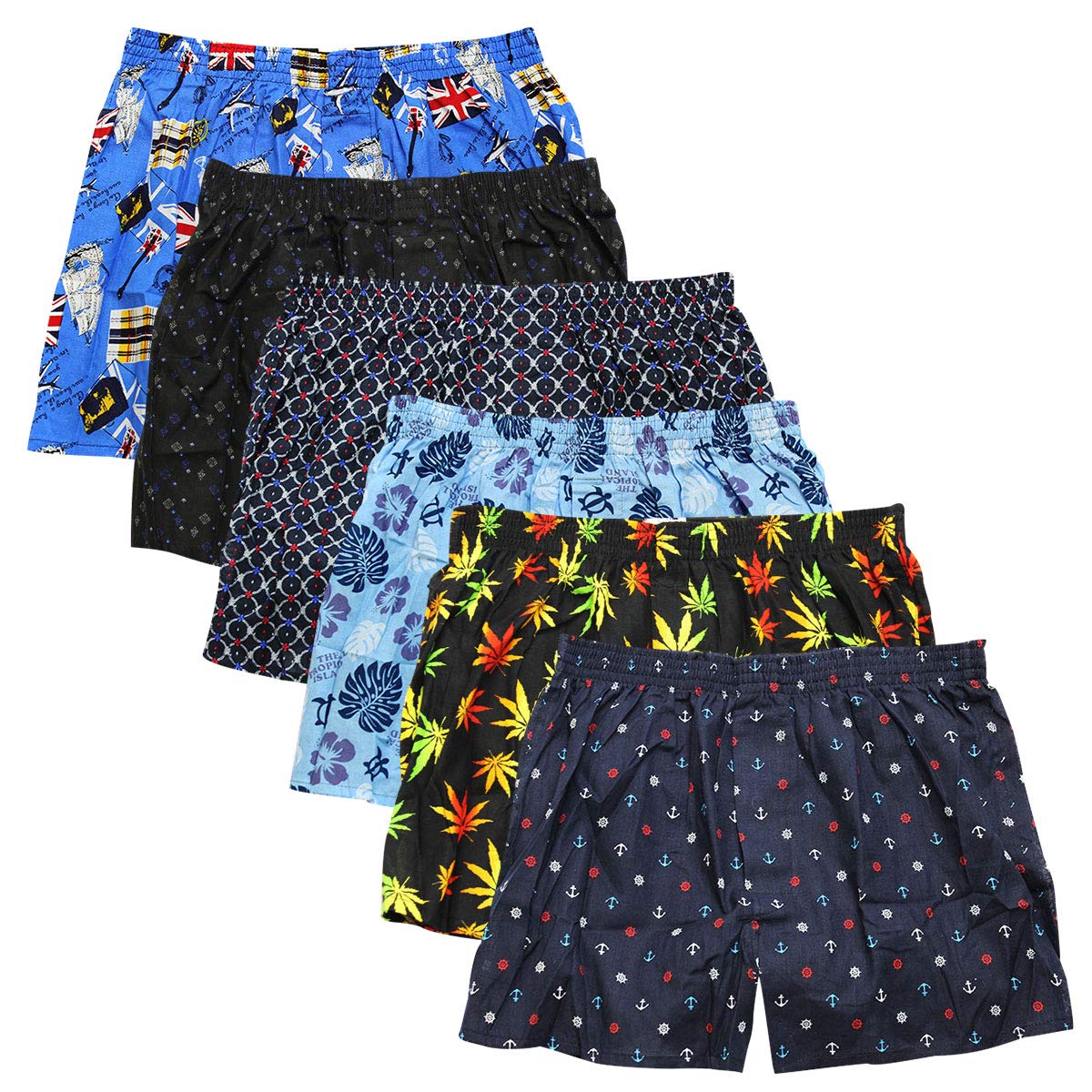 商品情報商品の説明主な仕様 生産国: 中国ウエストサイズ:[M]76-84cm / [L]84-94cm / [LL(XL)]94-104cm / [3L(2XL)]98-108cm / [4L(3XL)]104-114cm / [5L(4XL)]115-125cm / [6L(5XL)]125-135cmbr仕様: 前開き ボタン留め　底マチ付セット内容: チェック柄、またはプリント柄でまとめた4枚セット及び6枚セットです。※画像に掲載されている柄は一例です。画像掲載以外の柄・デザインが入る場合もございます。